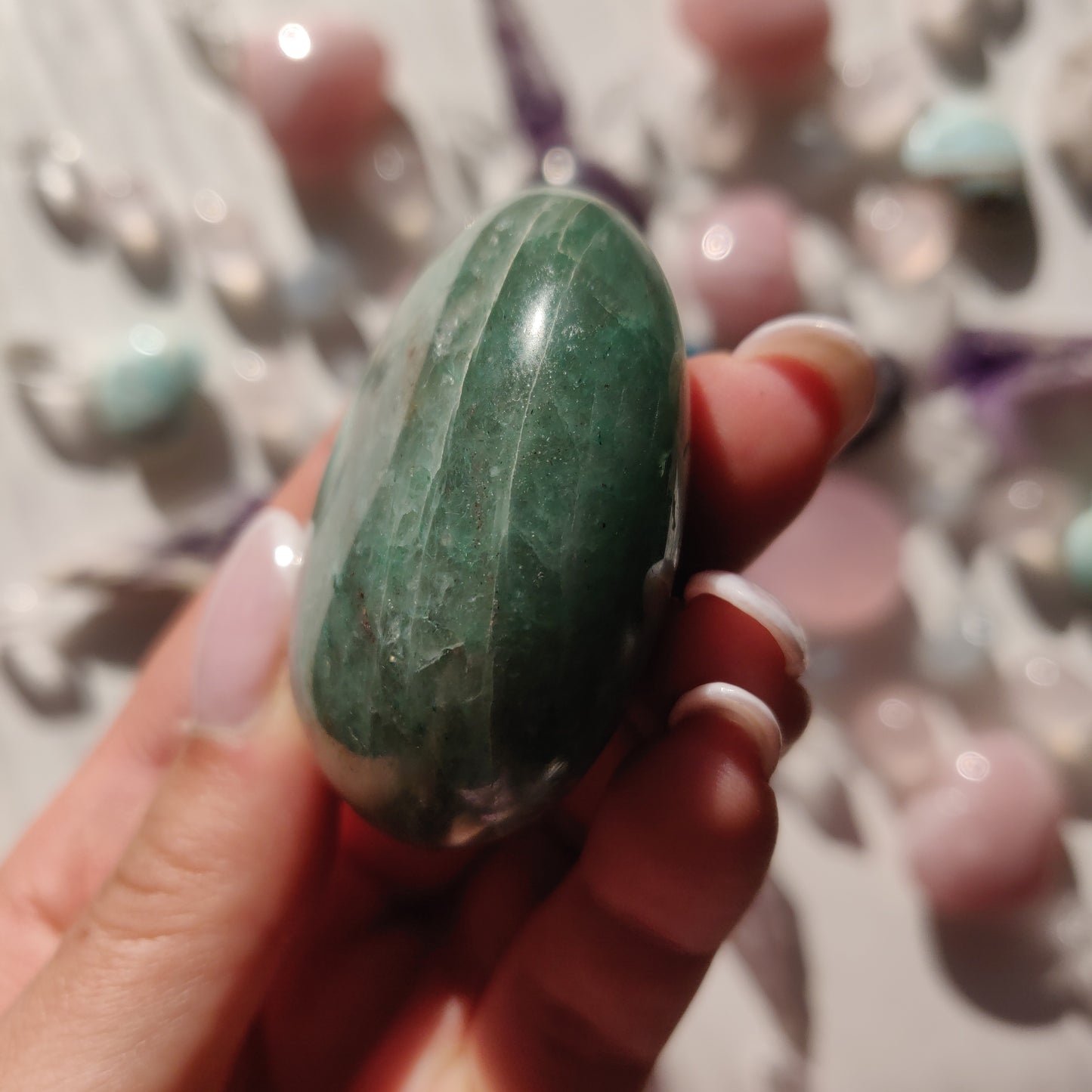 Green Aventurine Palm Stone (#9) - Simply Affinity