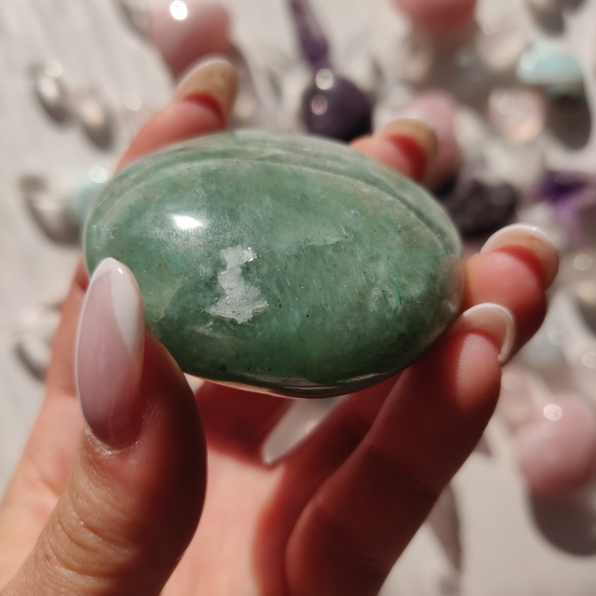 Green Aventurine Palm Stone (#9) - Simply Affinity