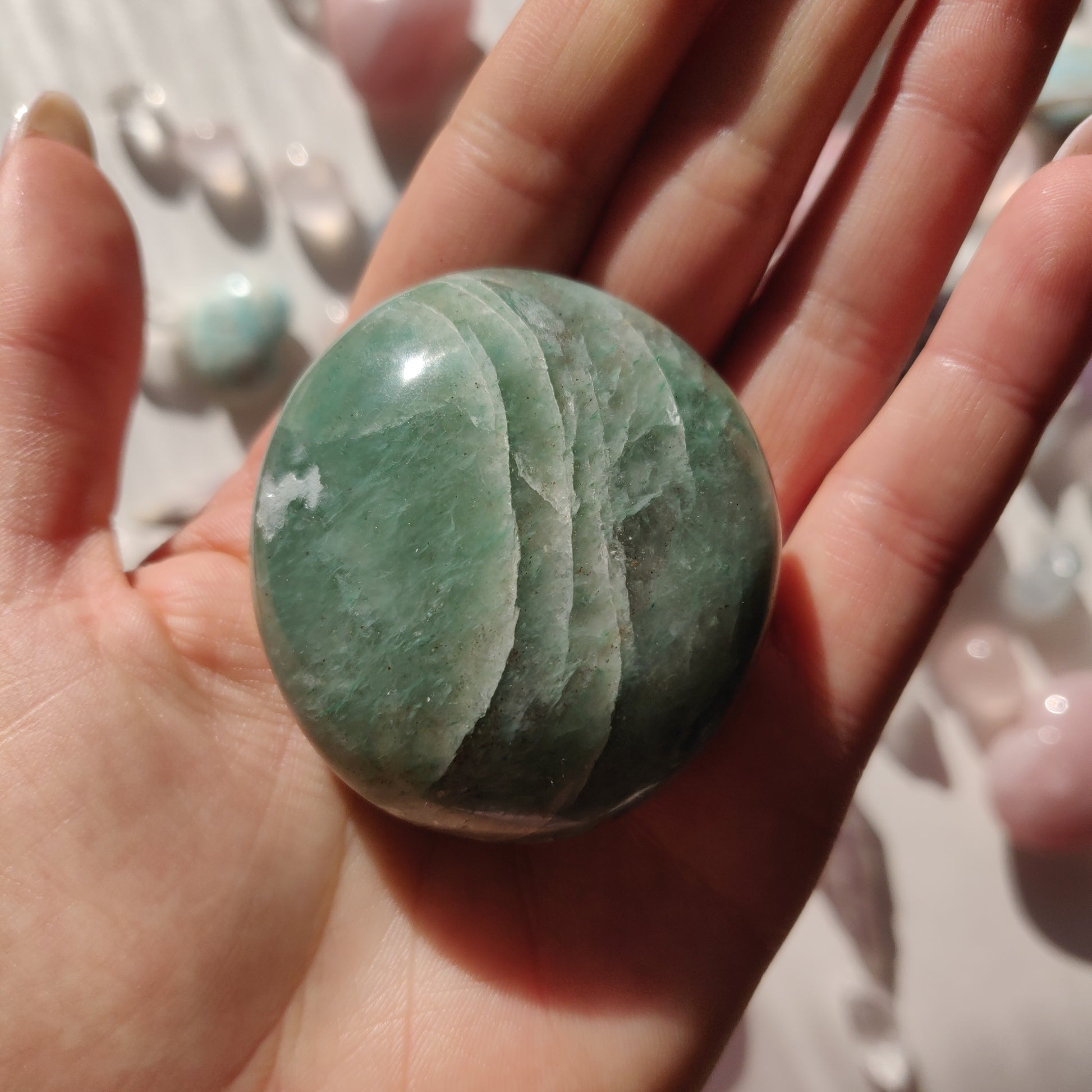 Green Aventurine Palm Stone (#9) - Simply Affinity