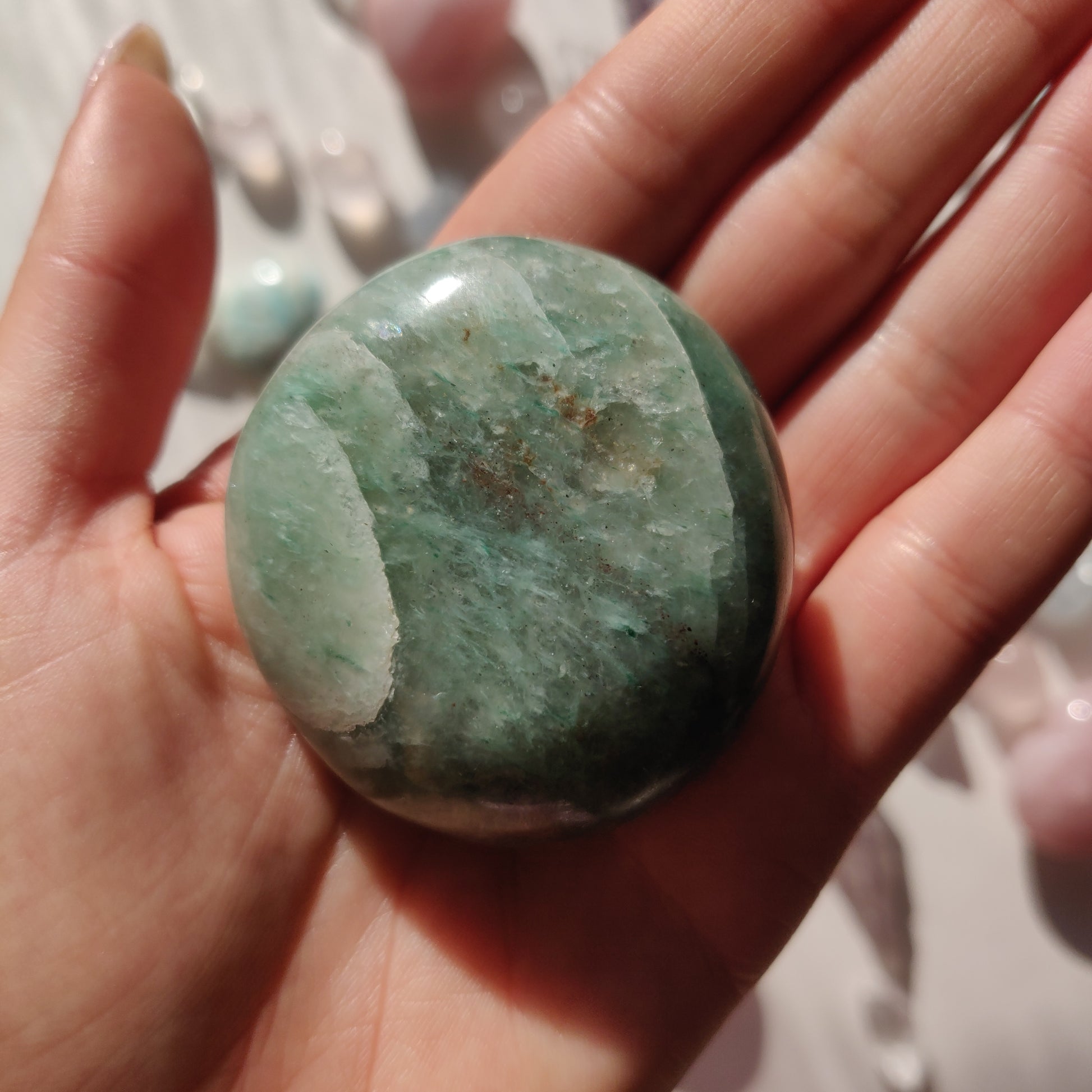 Green Aventurine Palm Stone (#9) - Simply Affinity