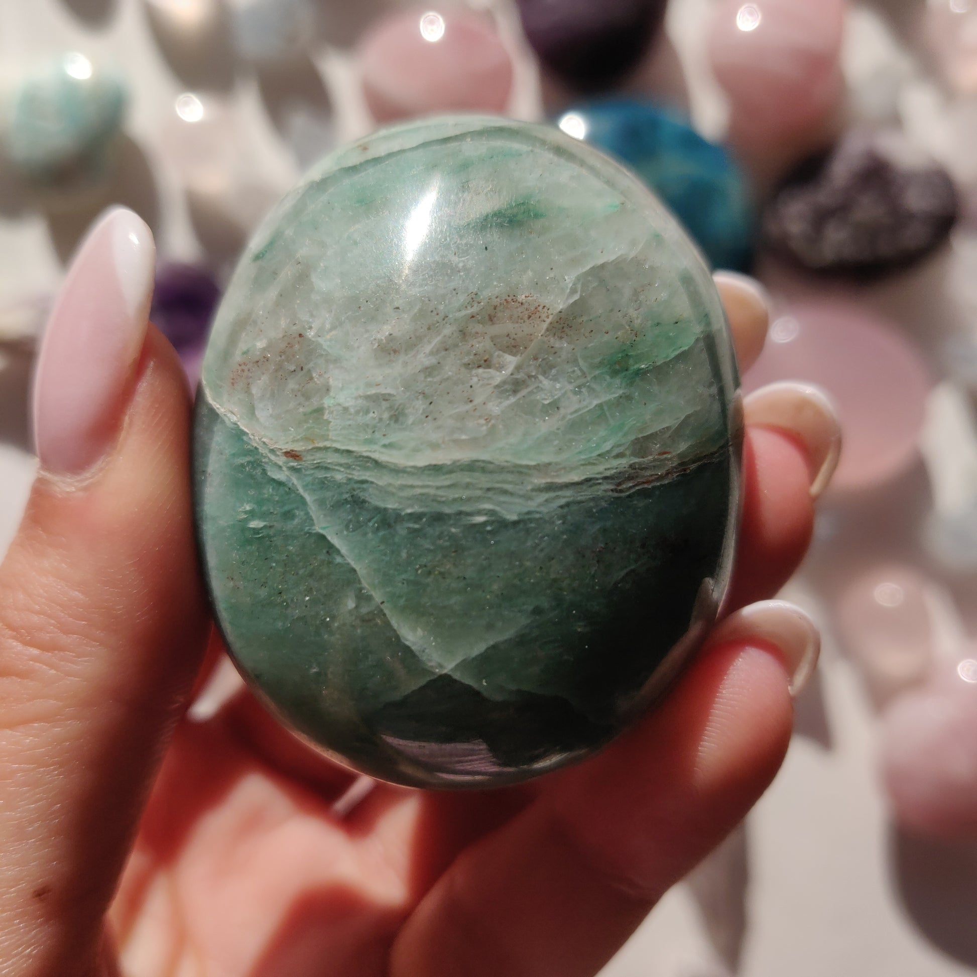 Green Aventurine Palm Stone (#10) - Simply Affinity