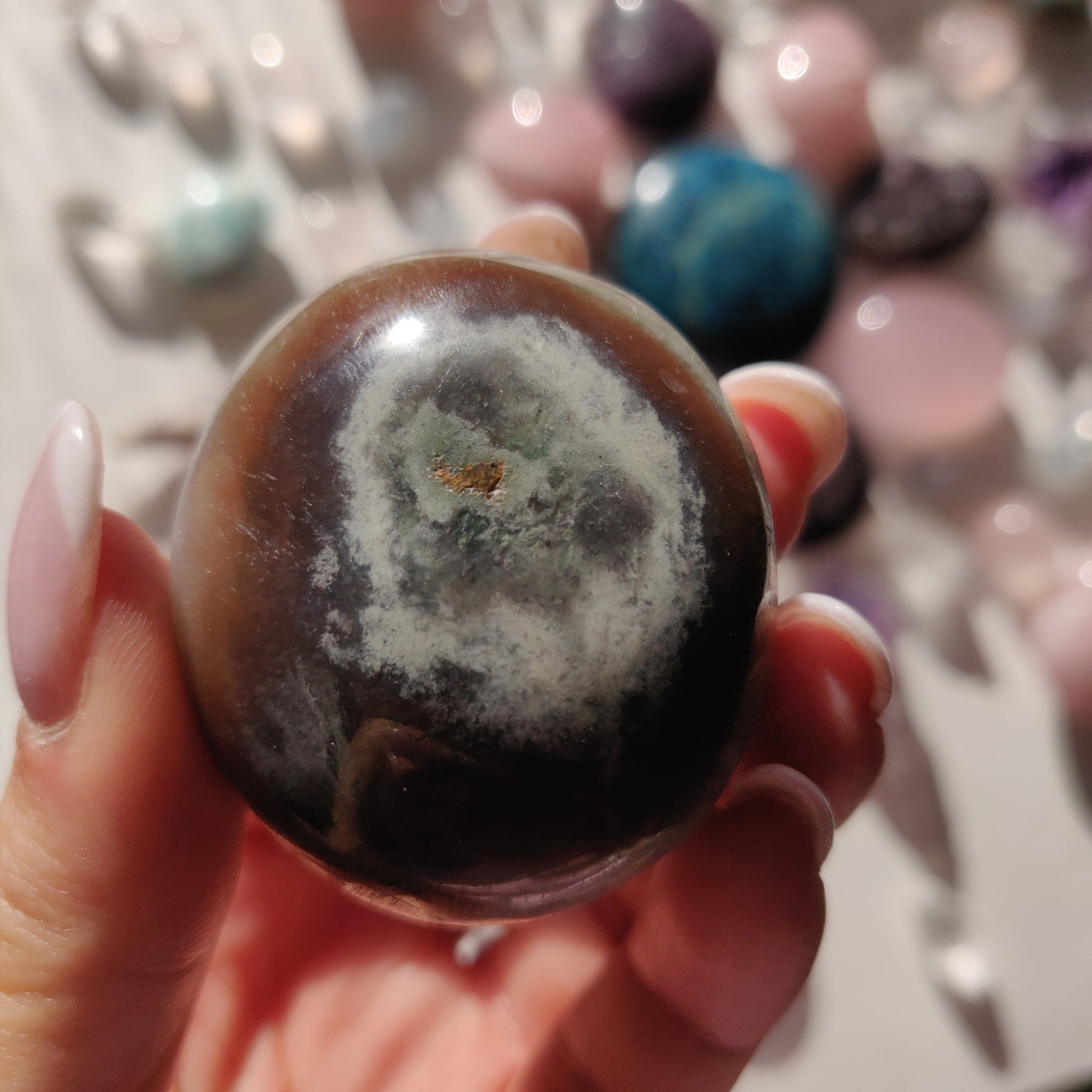 Rainbow Spirit Jasper Palm Stone (#2) - Simply Affinity