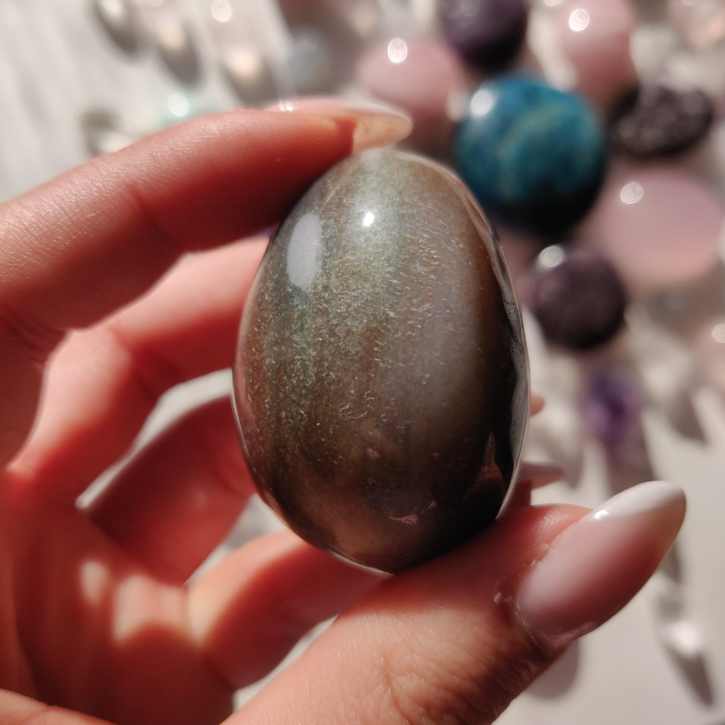 Rainbow Spirit Jasper Palm Stone (#2) - Simply Affinity