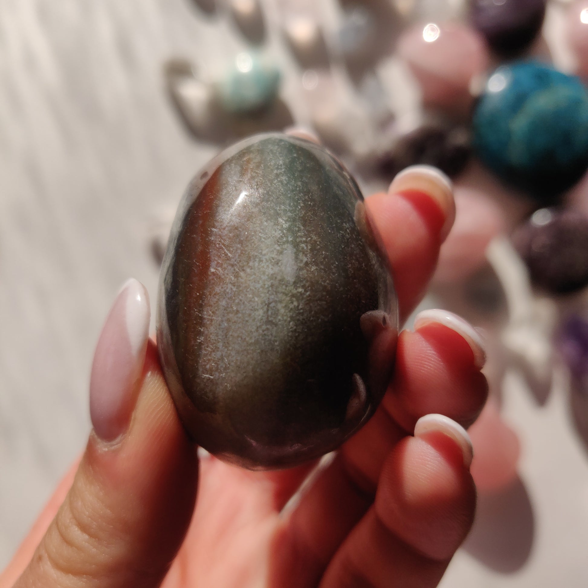 Rainbow Spirit Jasper Palm Stone (#2) - Simply Affinity