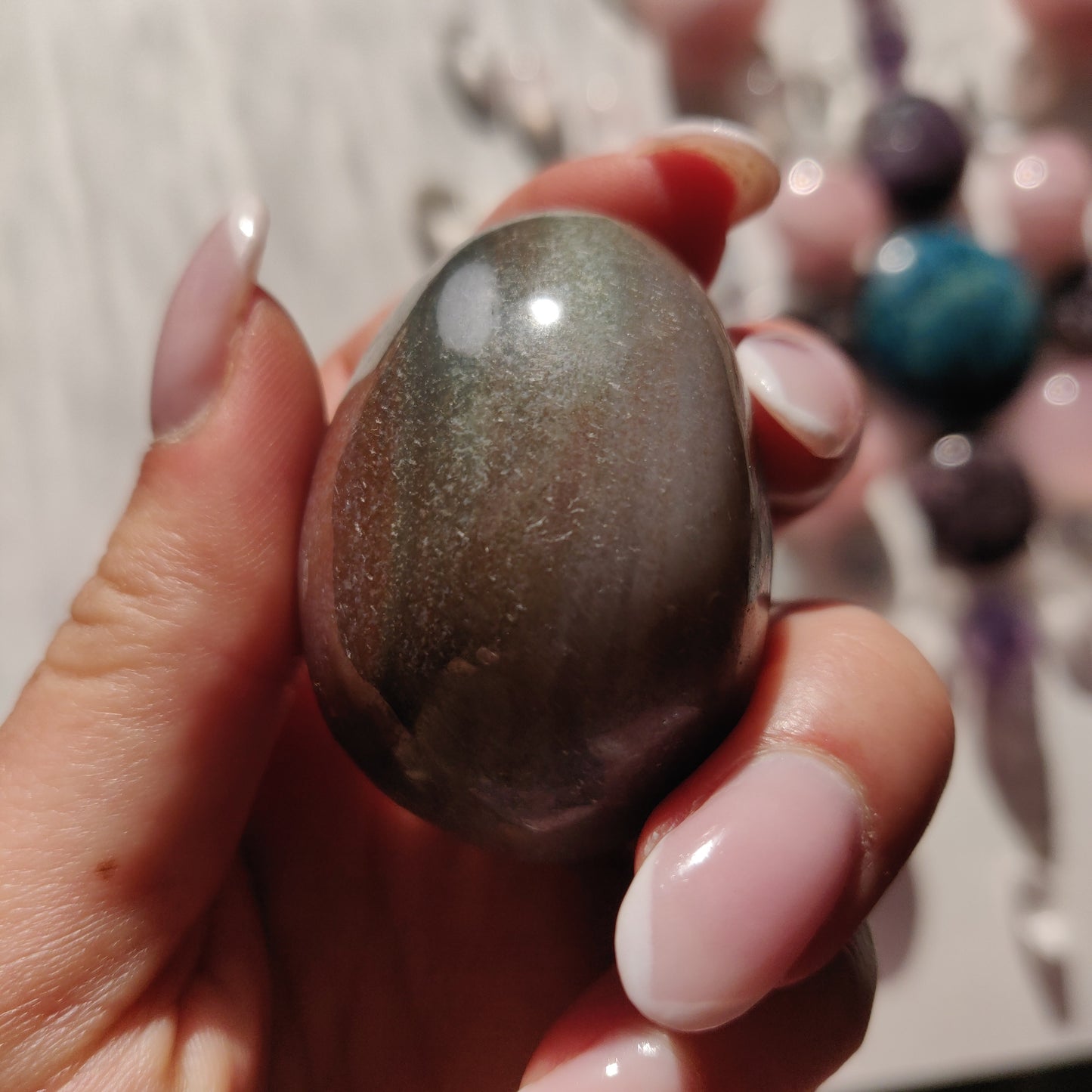 Rainbow Spirit Jasper Palm Stone (#2) - Simply Affinity