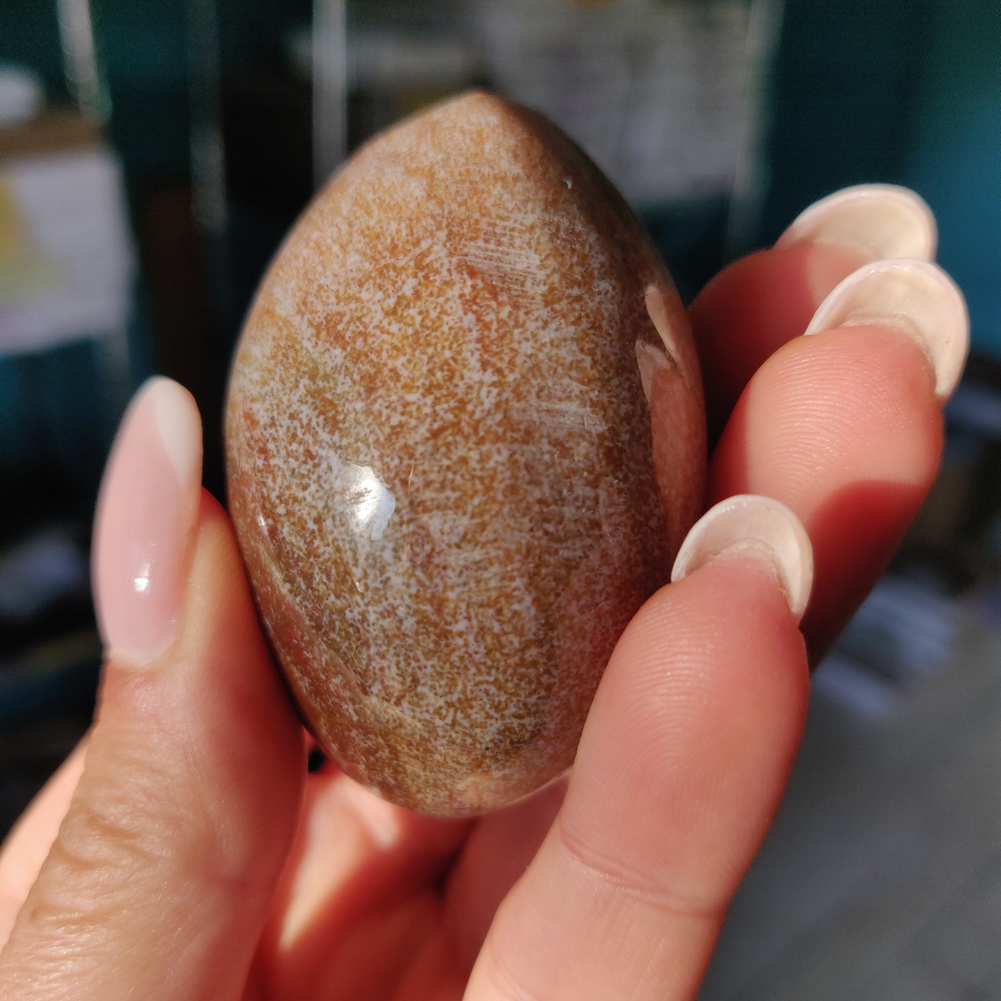 Rainbow Spirit Jasper Palm Stone (#5) - Simply Affinity