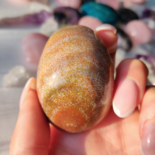 Rainbow Spirit Jasper Palm Stone (#5) - Simply Affinity