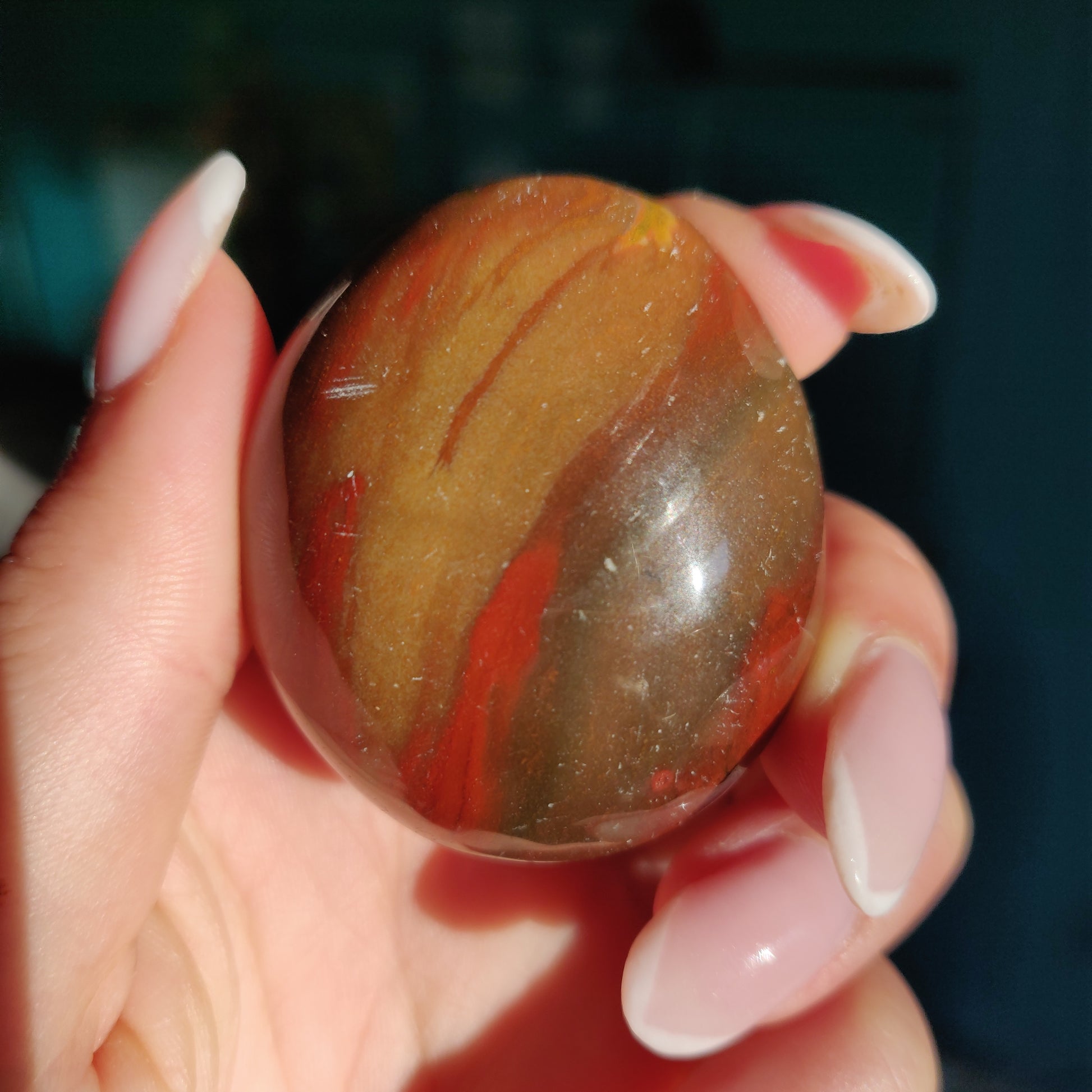 Rainbow Spirit Jasper Palm Stone (#7) - Simply Affinity