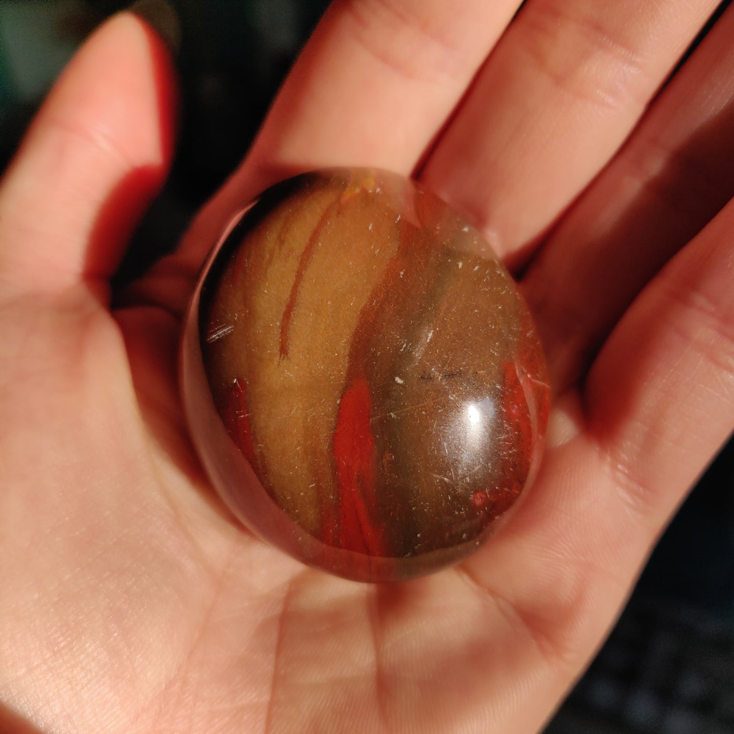 Rainbow Spirit Jasper Palm Stone (#7) - Simply Affinity