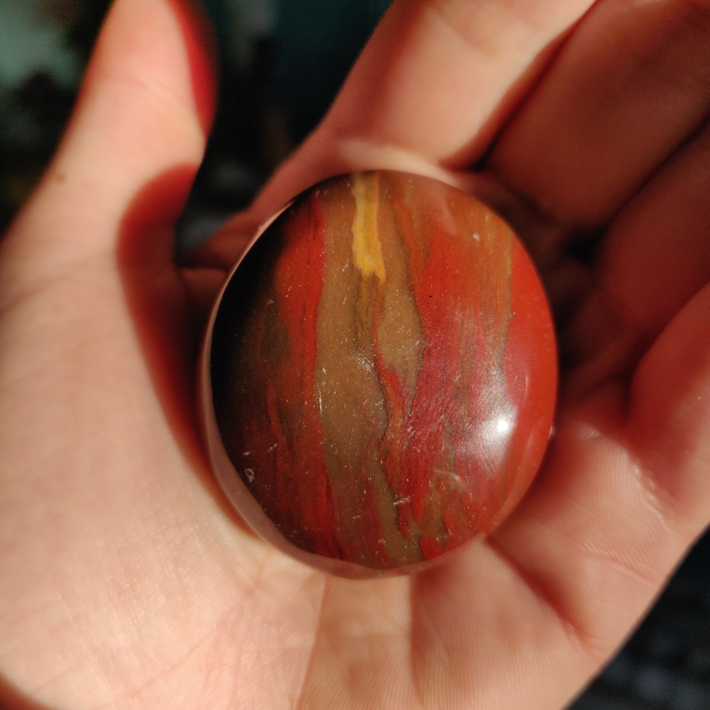 Rainbow Spirit Jasper Palm Stone (#7) - Simply Affinity