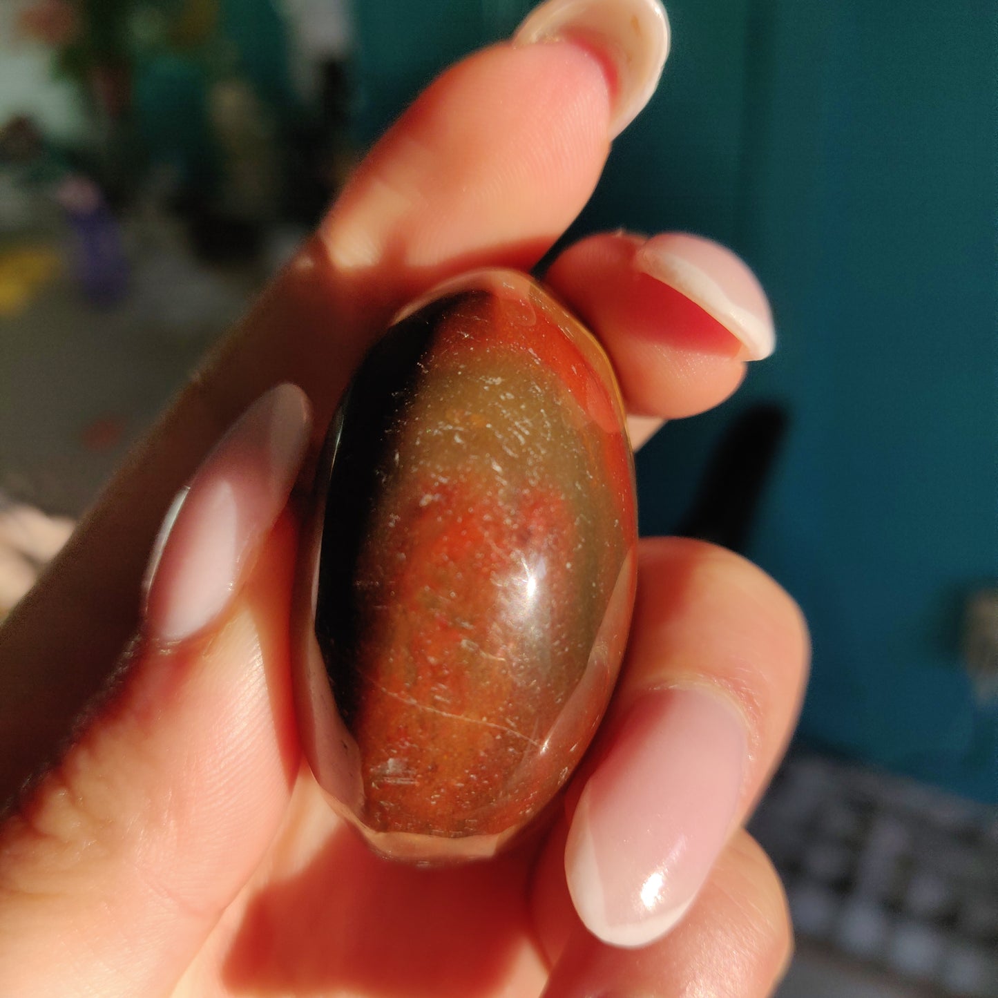 Rainbow Spirit Jasper Palm Stone (#7) - Simply Affinity