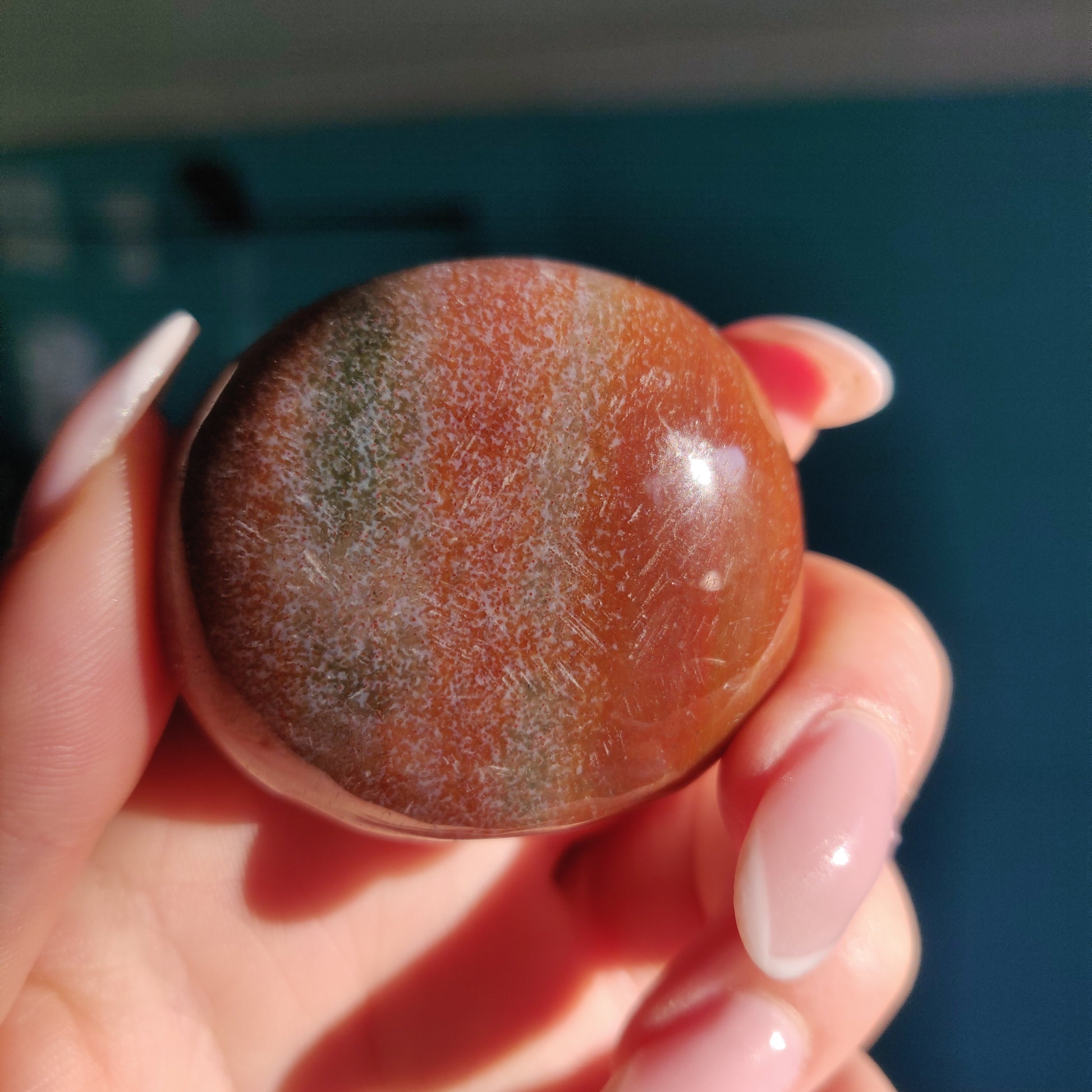 Rainbow Spirit Jasper Palm Stone (#8) - Simply Affinity