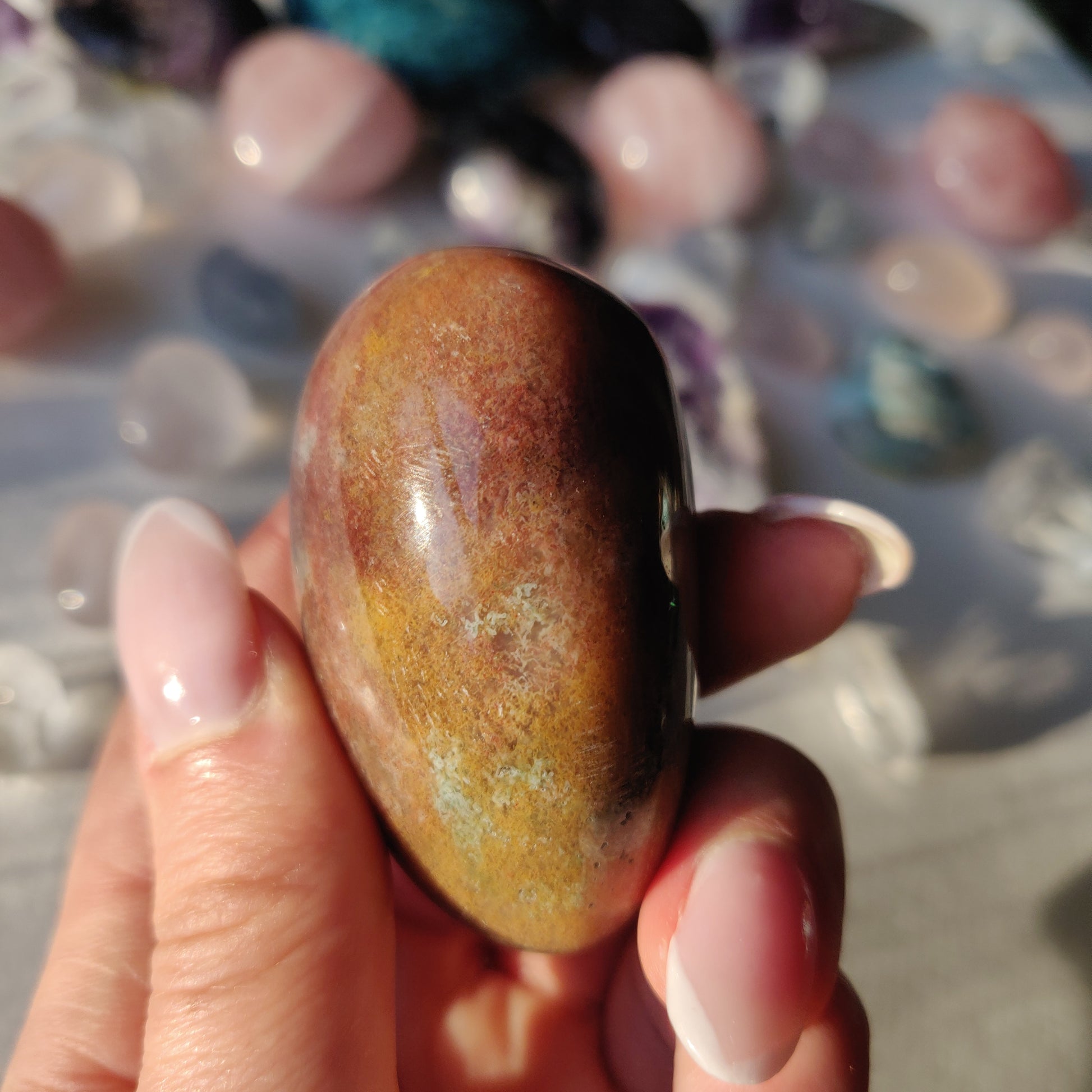 Rainbow Spirit Jasper Palm Stone (#10) - Simply Affinity