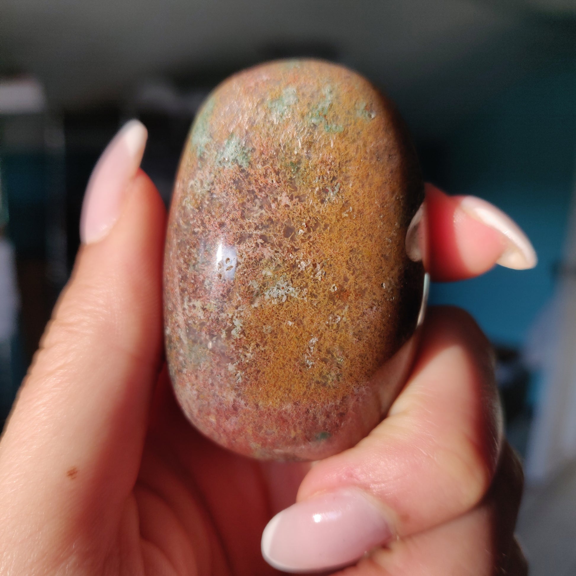 Rainbow Spirit Jasper Palm Stone (#10) - Simply Affinity