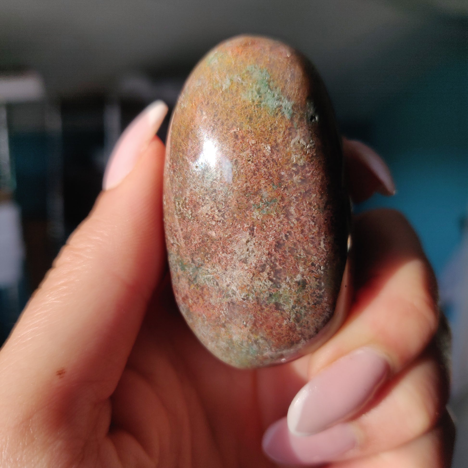 Rainbow Spirit Jasper Palm Stone (#10) - Simply Affinity