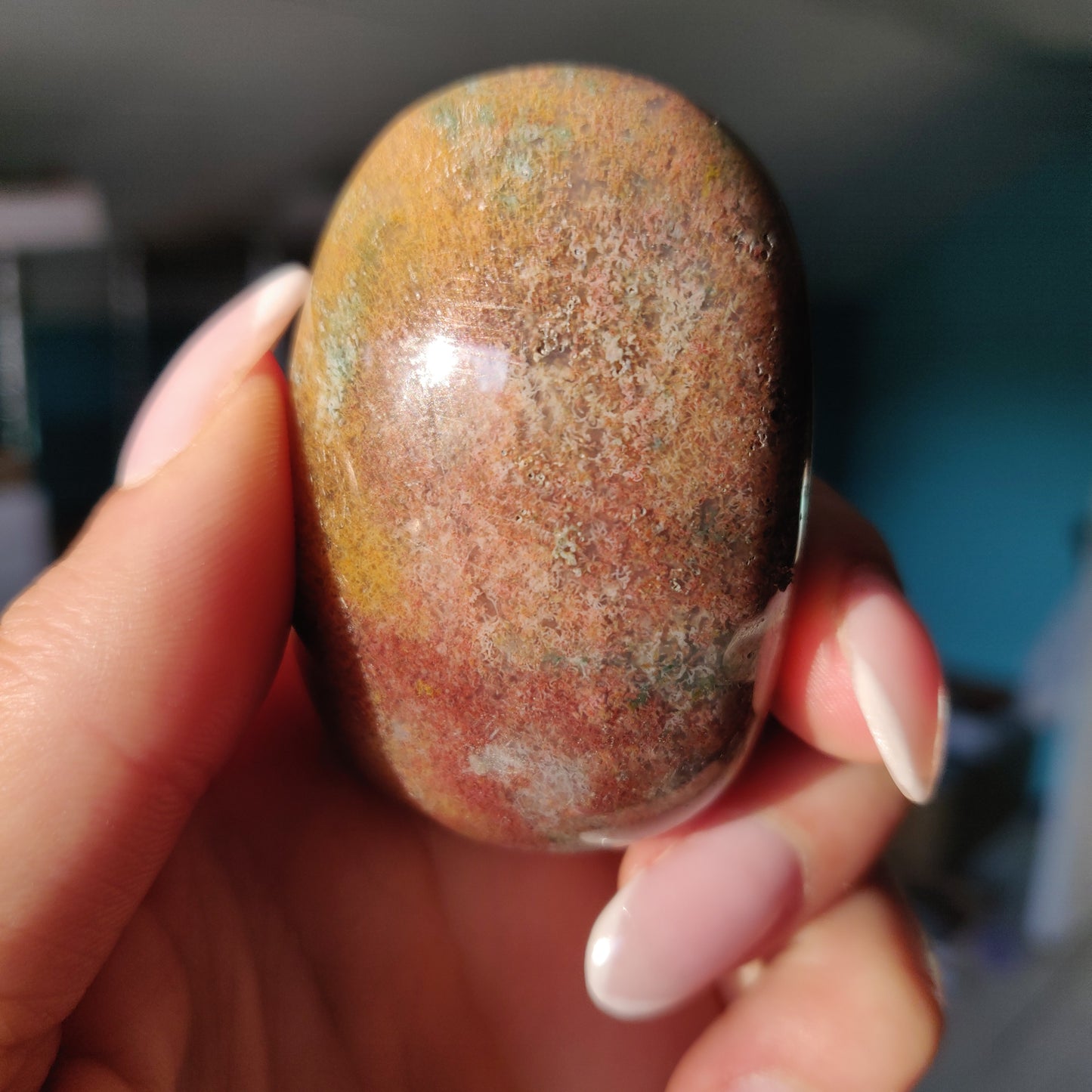 Rainbow Spirit Jasper Palm Stone (#10) - Simply Affinity