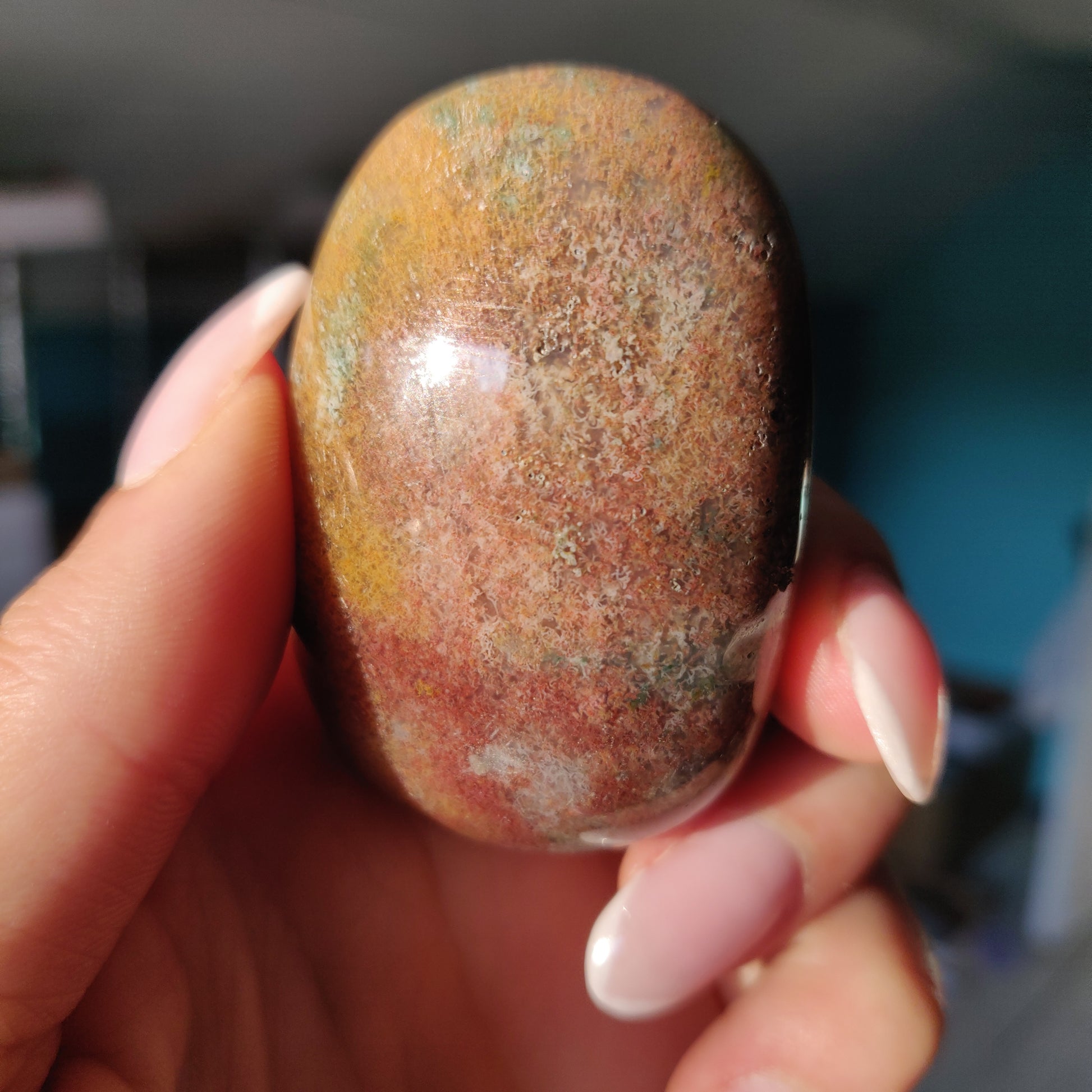 Rainbow Spirit Jasper Palm Stone (#10) - Simply Affinity