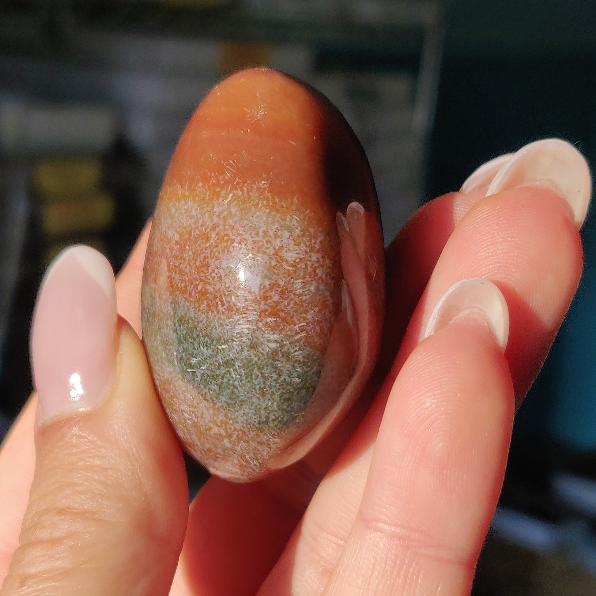 Rainbow Spirit Jasper Palm Stone (#13) - Simply Affinity