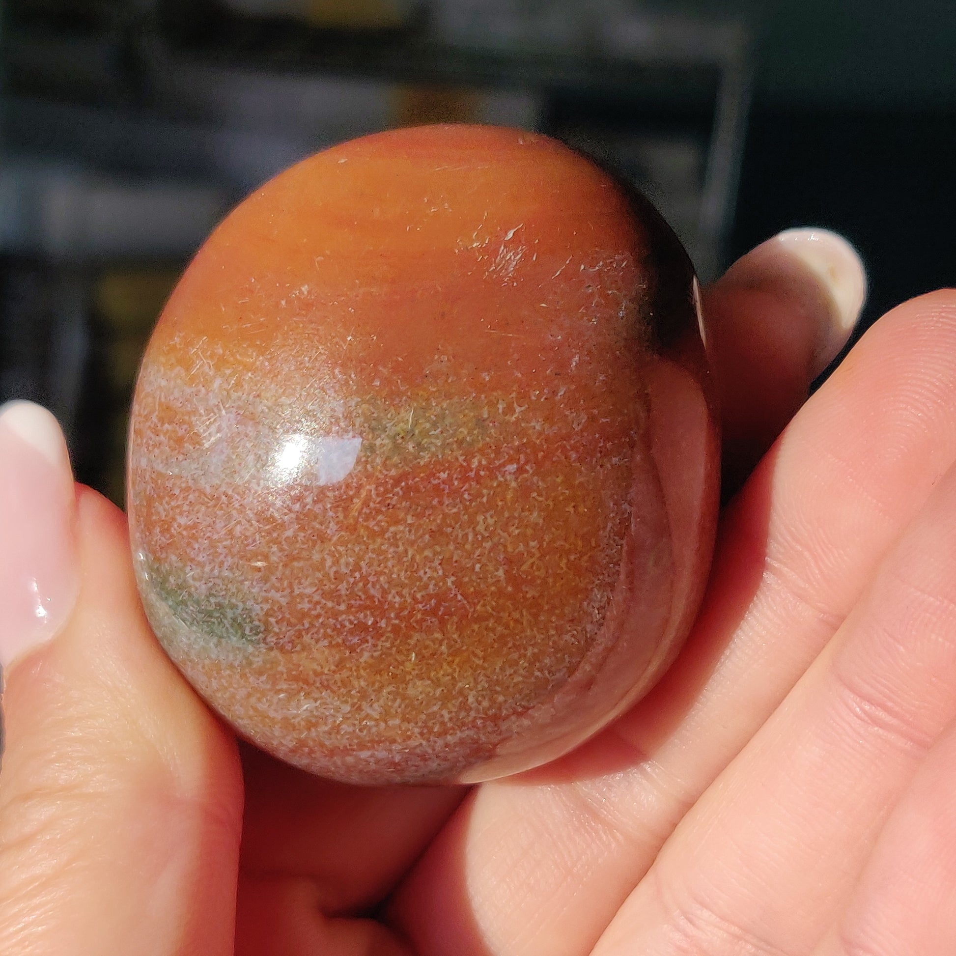 Rainbow Spirit Jasper Palm Stone (#13) - Simply Affinity