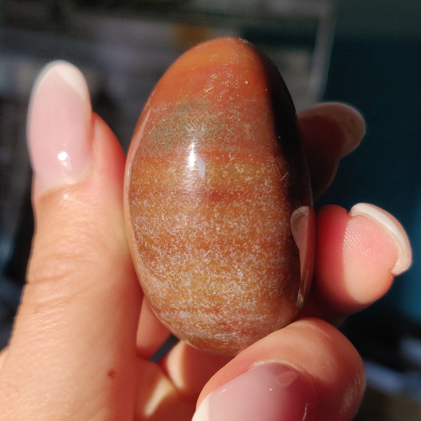Rainbow Spirit Jasper Palm Stone (#13) - Simply Affinity