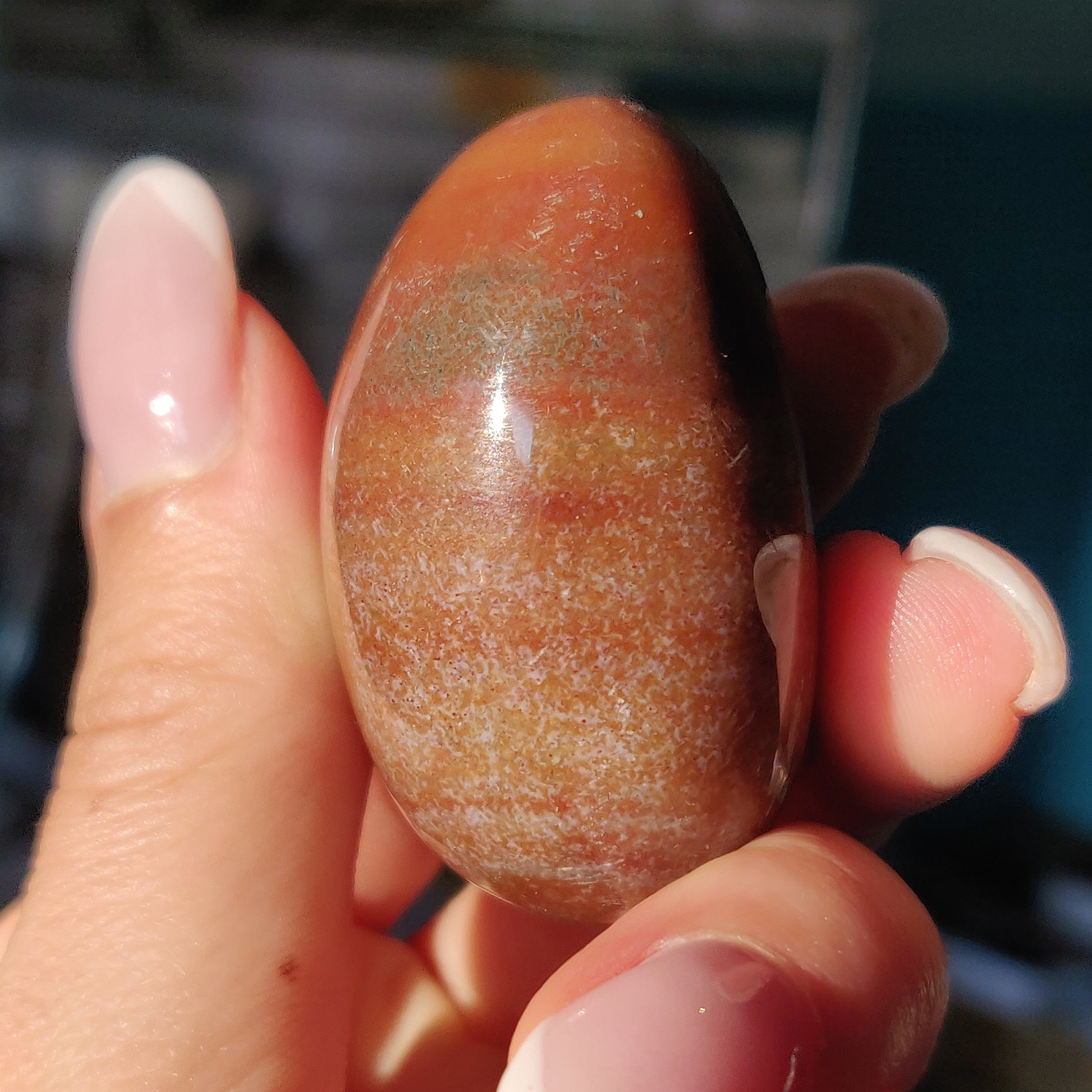 Rainbow Spirit Jasper Palm Stone (#13) - Simply Affinity
