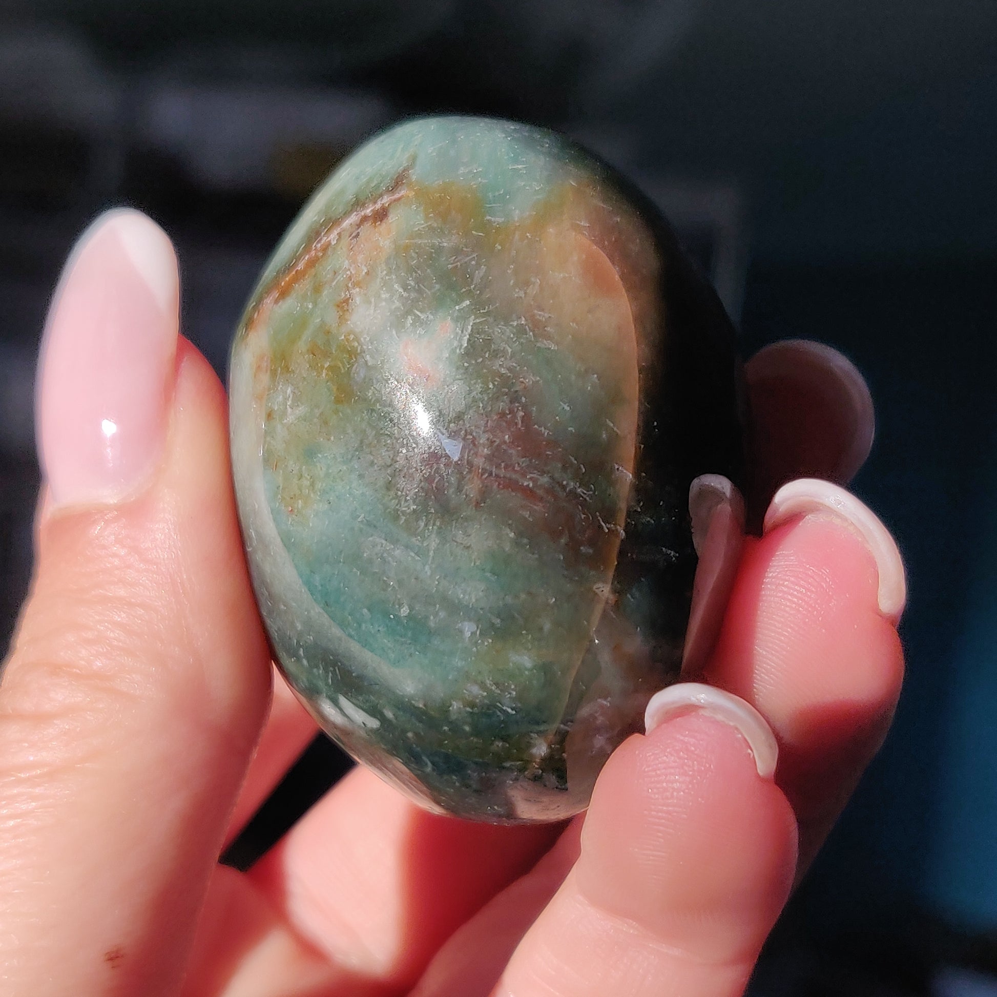 Rainbow Spirit Jasper Palm Stone (#14) - Simply Affinity