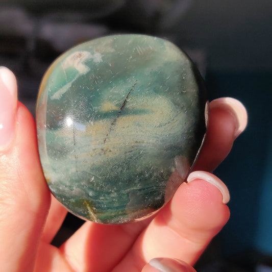 Rainbow Spirit Jasper Palm Stone (#14) - Simply Affinity