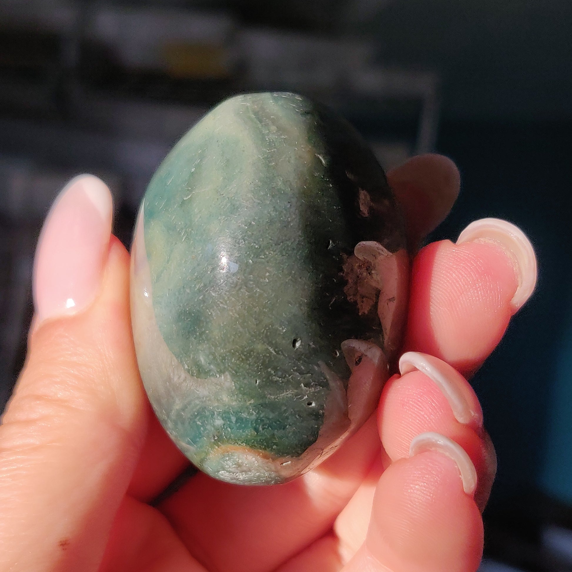 Rainbow Spirit Jasper Palm Stone (#14) - Simply Affinity