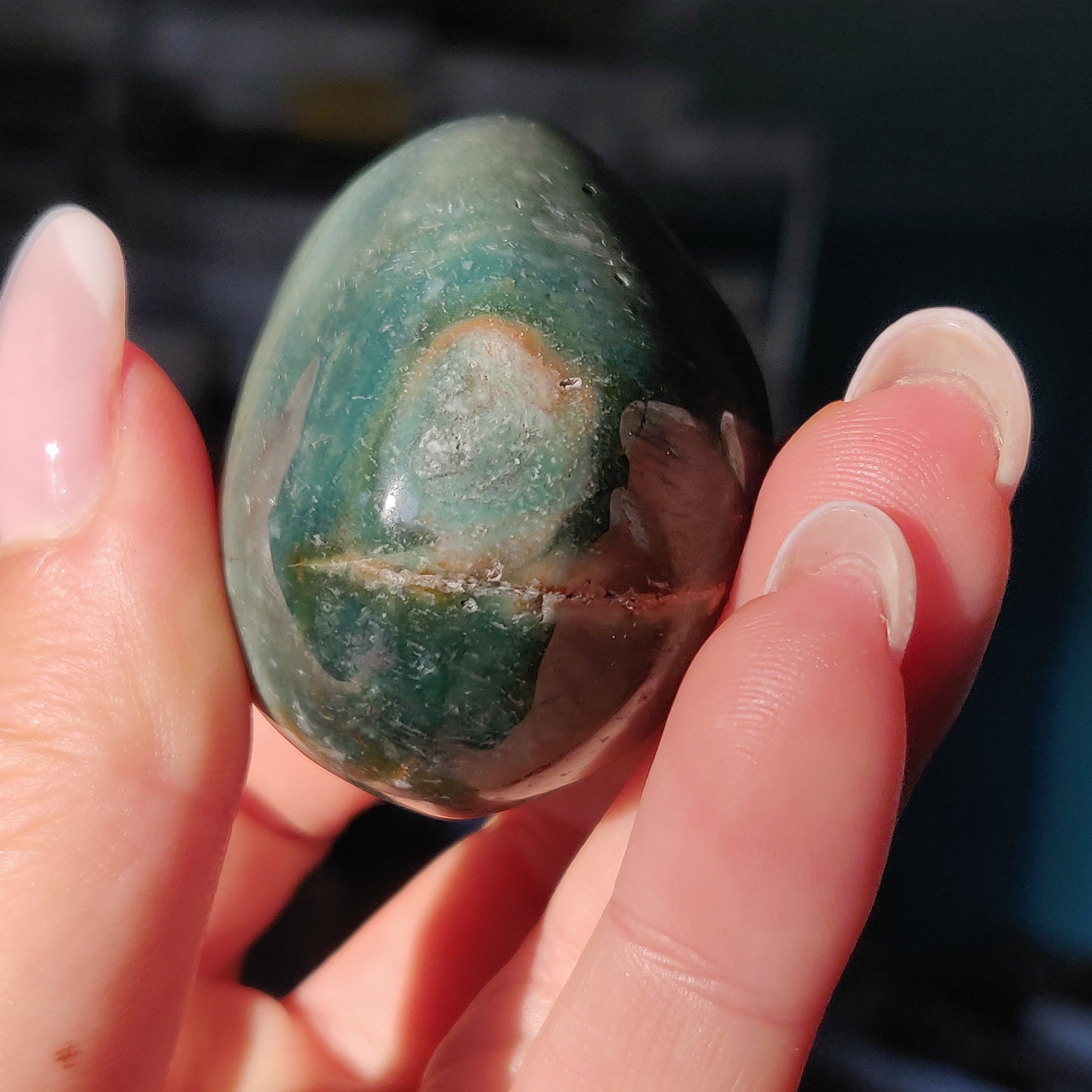 Rainbow Spirit Jasper Palm Stone (#14) - Simply Affinity