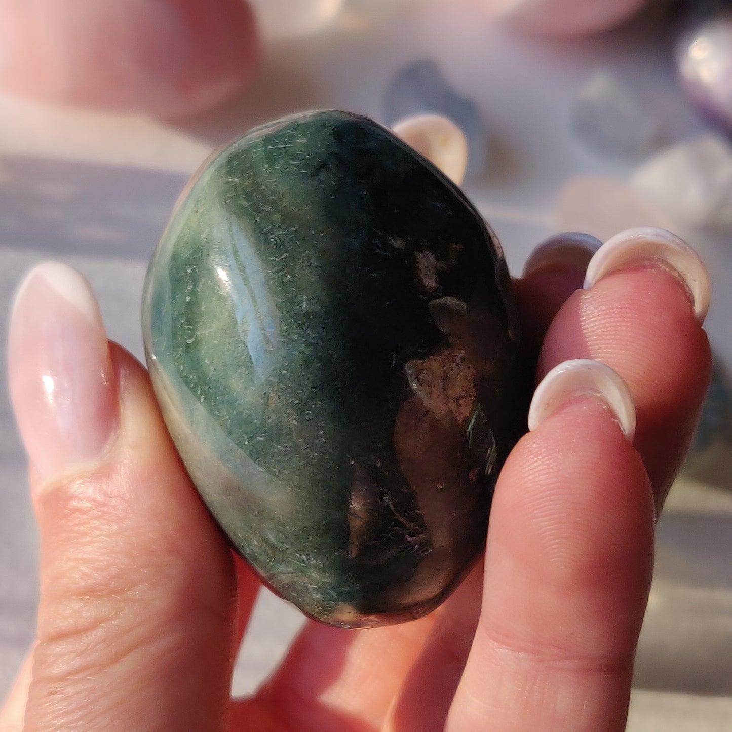 Rainbow Spirit Jasper Palm Stone (#14) - Simply Affinity