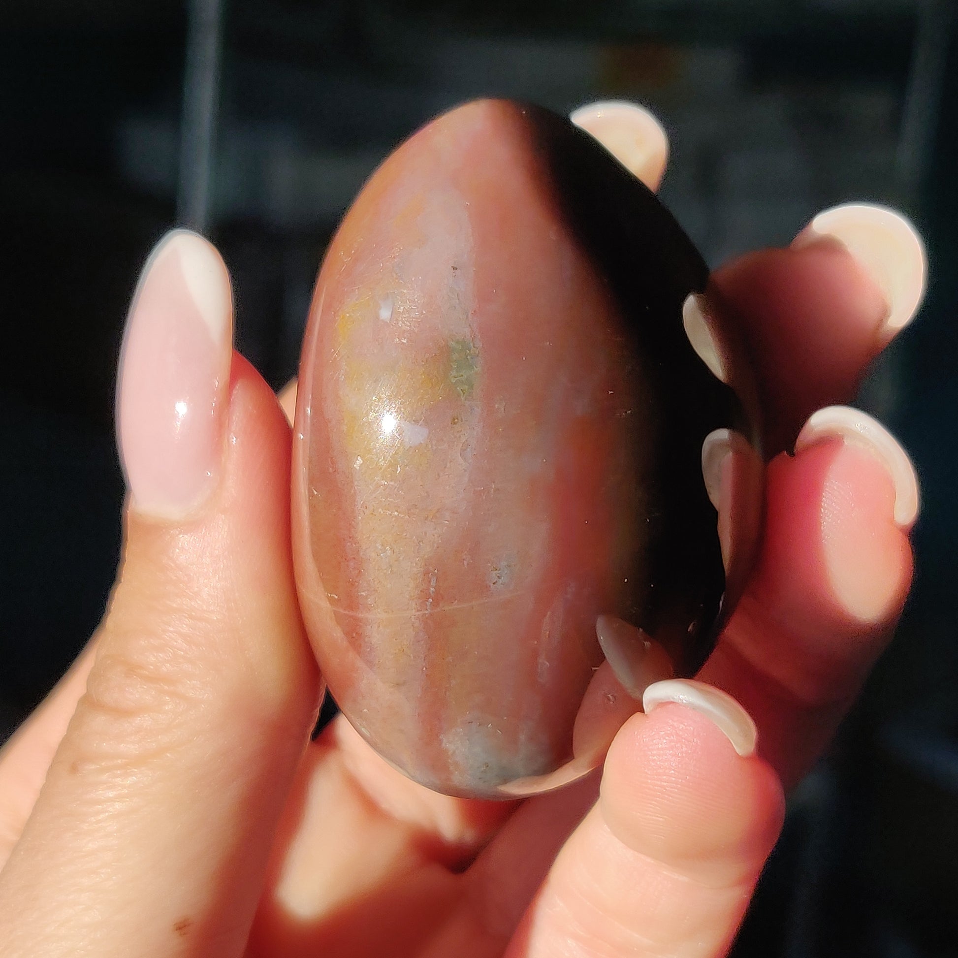 Rainbow Spirit Jasper Palm Stone (#15) - Simply Affinity