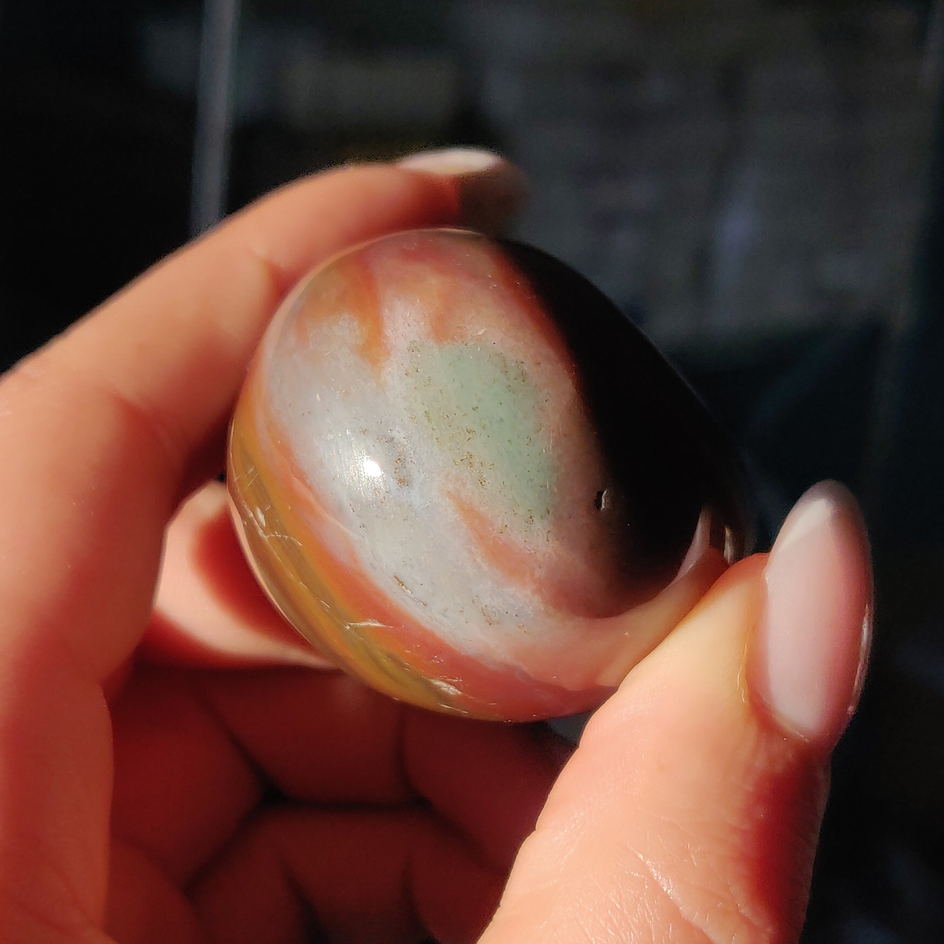 Rainbow Spirit Jasper Palm Stone (#15) - Simply Affinity