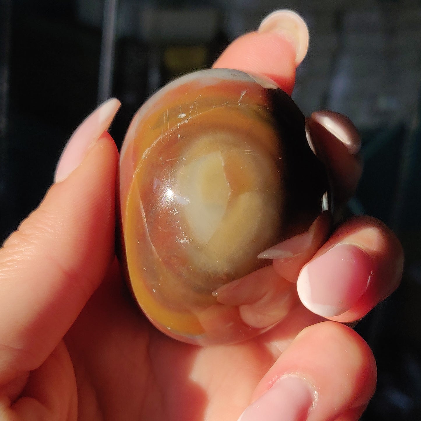 Rainbow Spirit Jasper Palm Stone (#15) - Simply Affinity