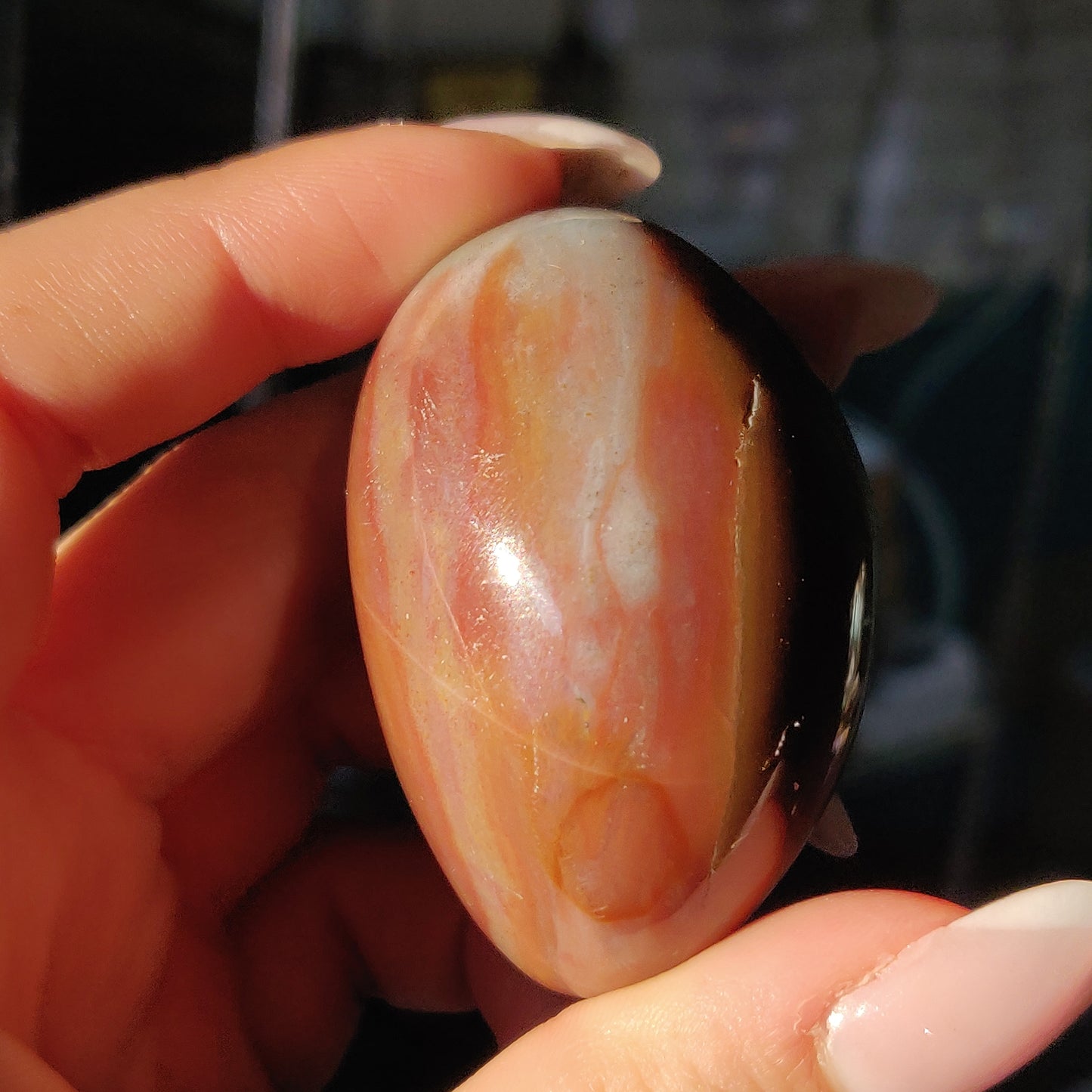 Rainbow Spirit Jasper Palm Stone (#15) - Simply Affinity