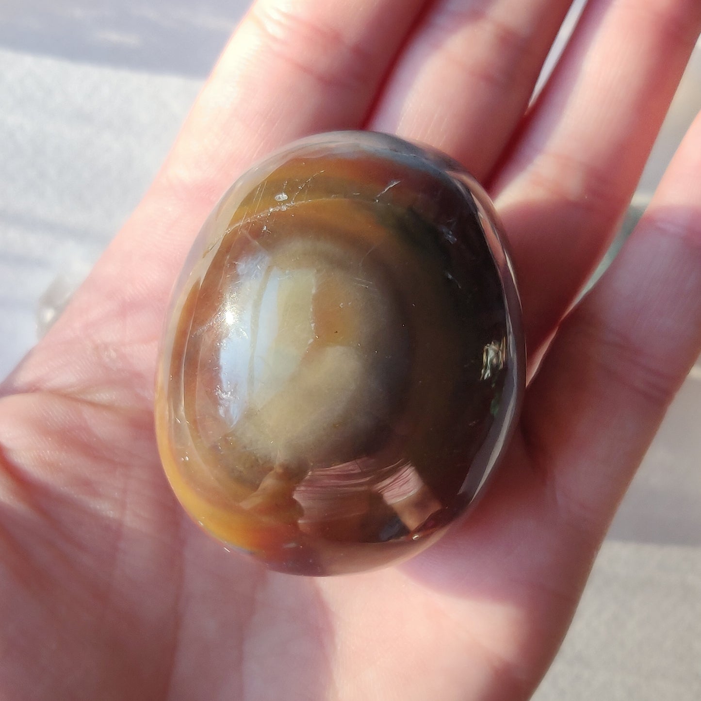 Rainbow Spirit Jasper Palm Stone (#15) - Simply Affinity