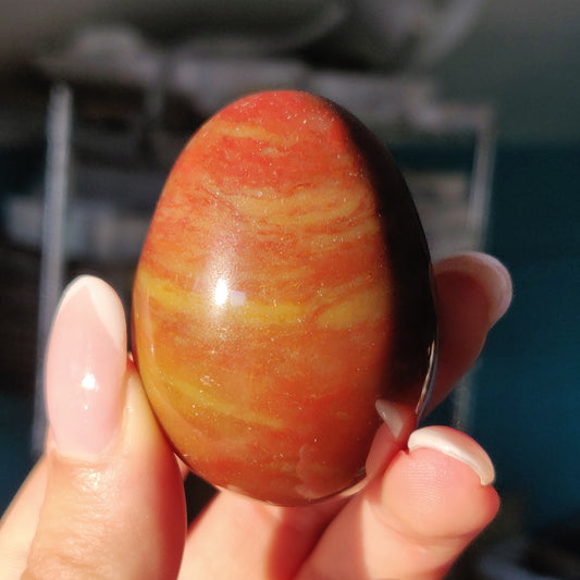 Rainbow Spirit Jasper Egg (#1) - Simply Affinity