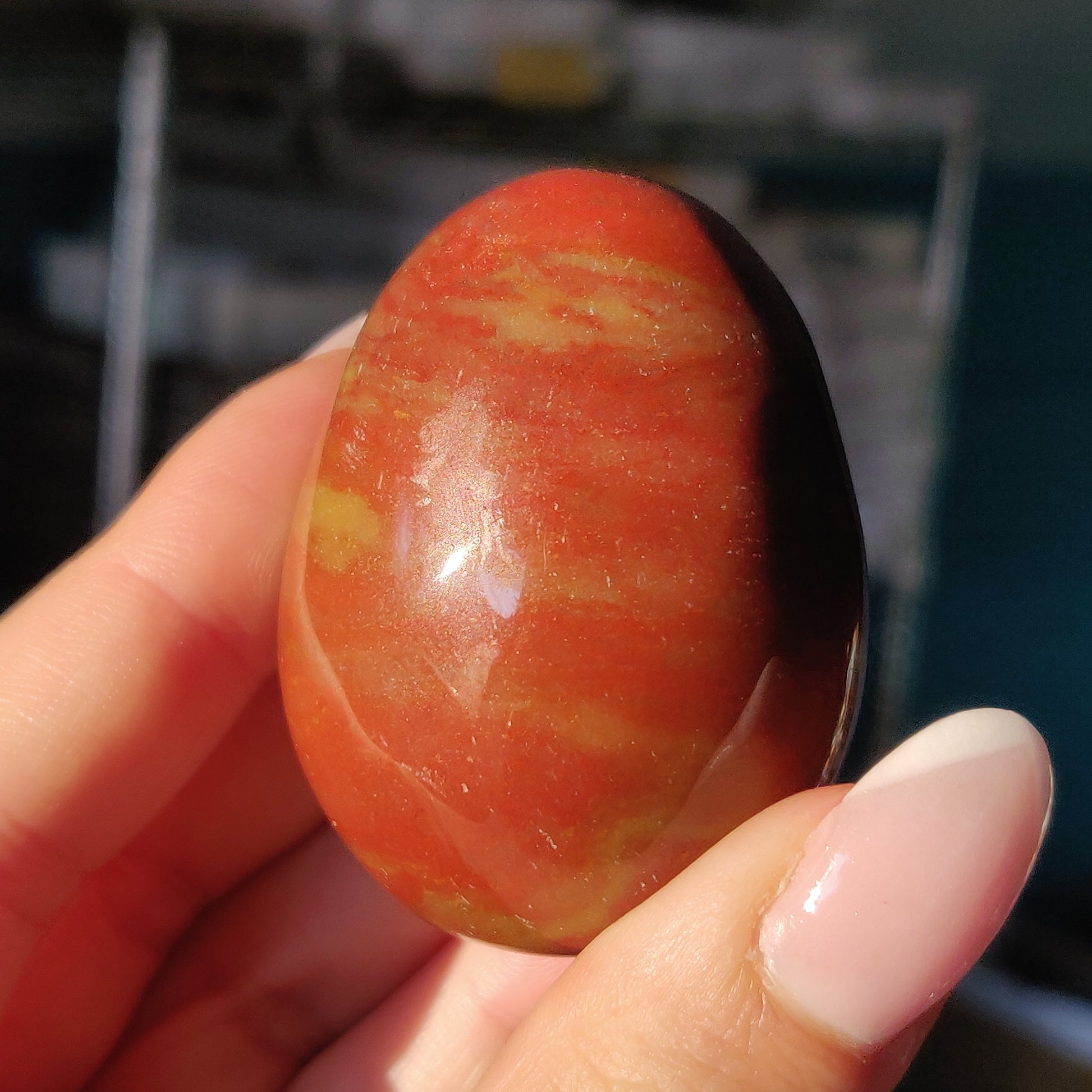 Rainbow Spirit Jasper Egg (#1) - Simply Affinity
