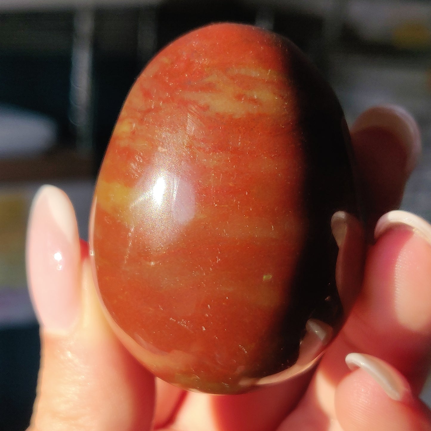 Rainbow Spirit Jasper Egg (#1) - Simply Affinity