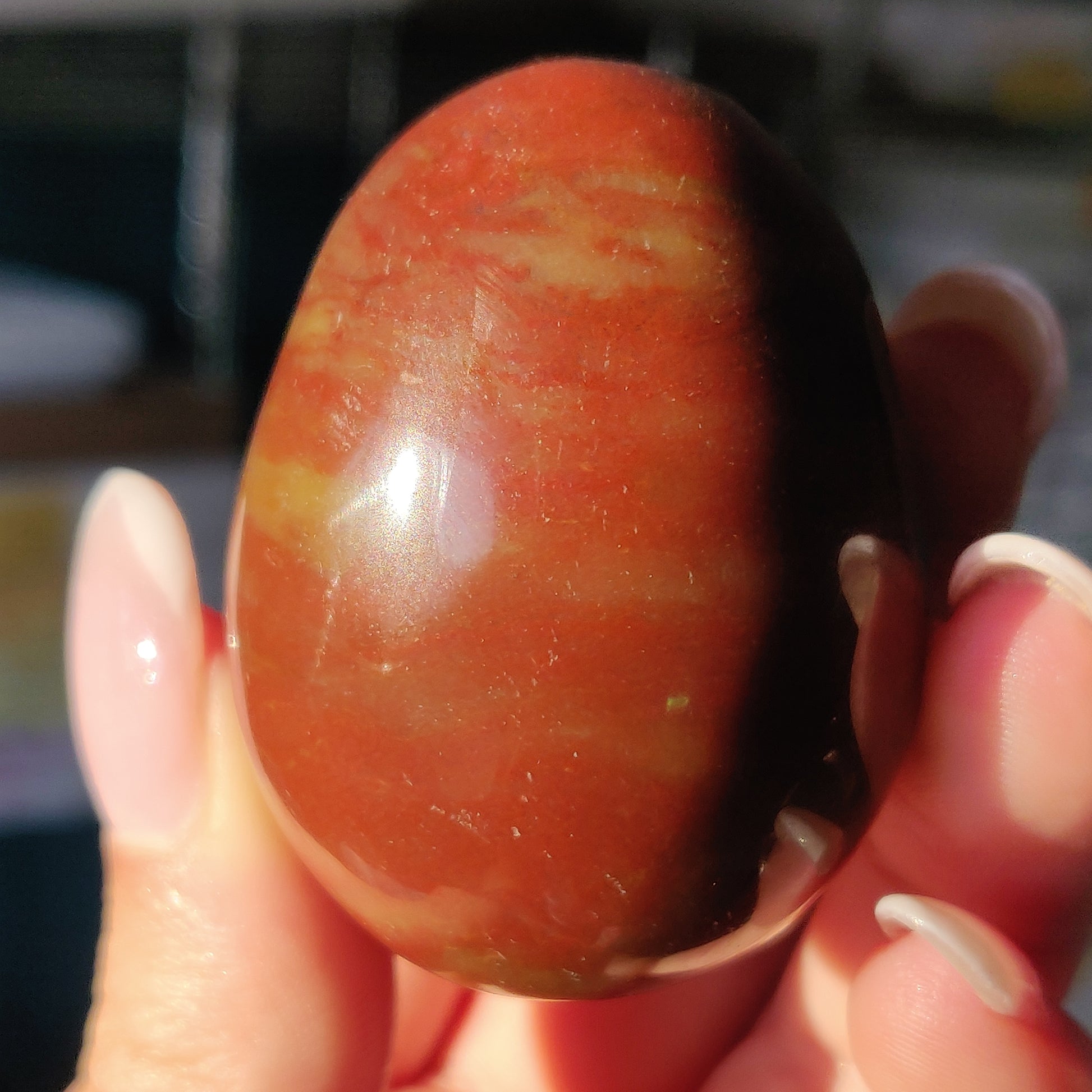 Rainbow Spirit Jasper Egg (#1) - Simply Affinity