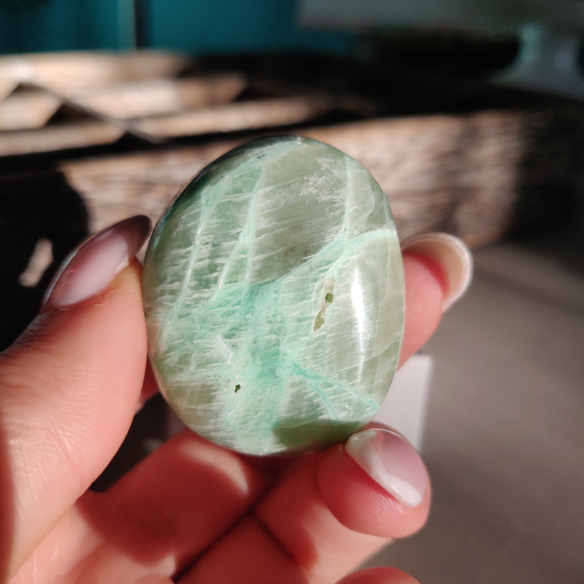 Garnierite Pocket Stone (#15) - Simply Affinity