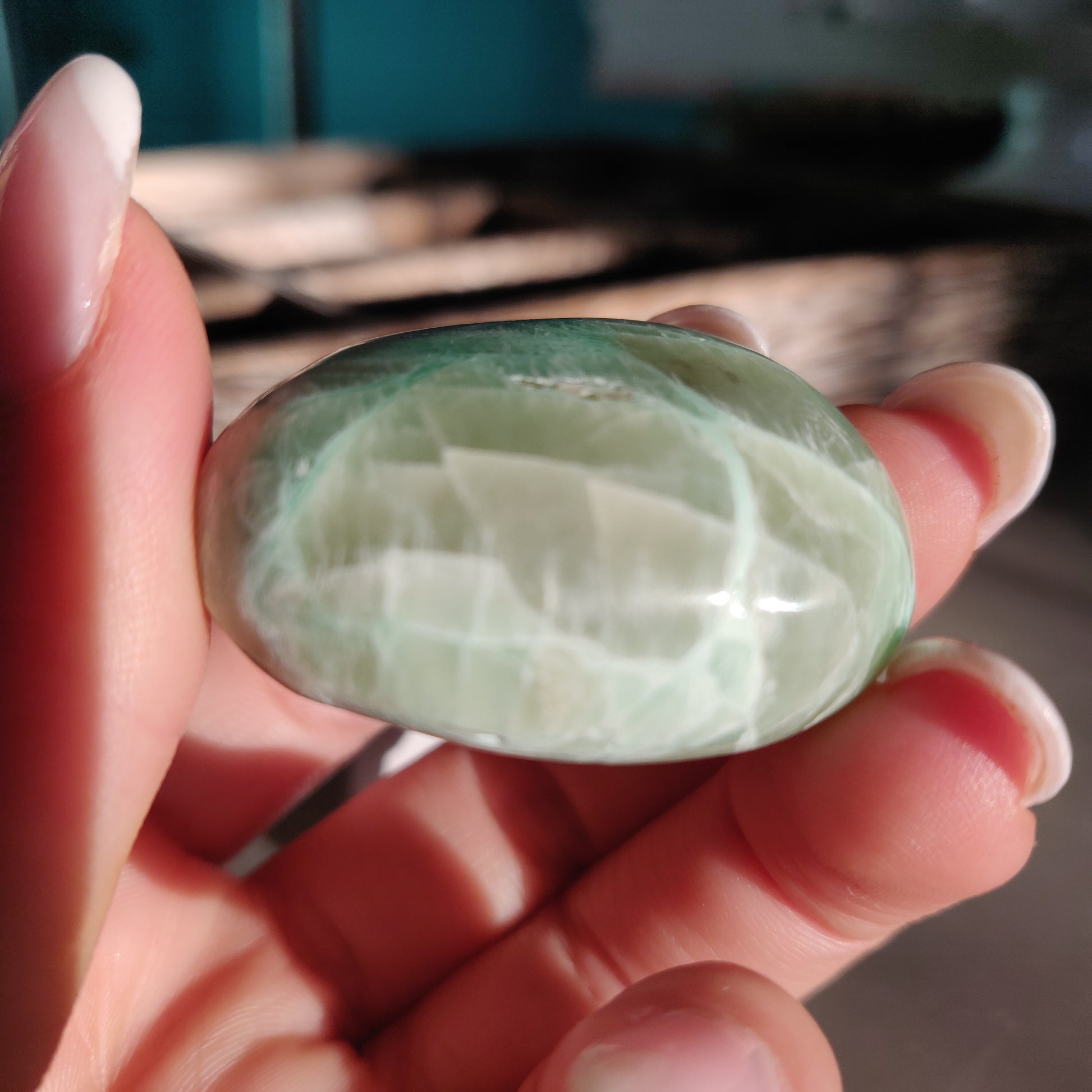 Garnierite Pocket Stone (#15) - Simply Affinity