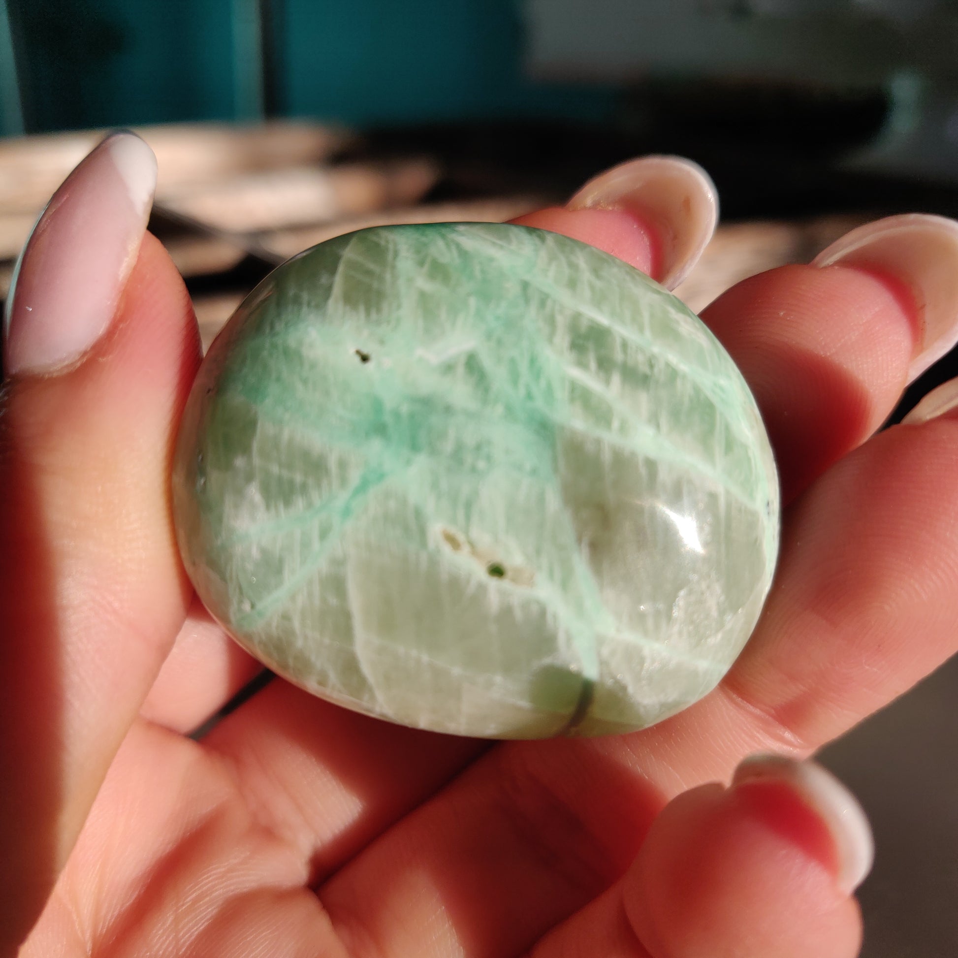 Garnierite Pocket Stone (#15) - Simply Affinity