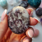 Lepidolite in Quartz Pocket Stone (#21) - Simply Affinity