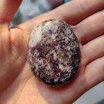 Lepidolite in Quartz Pocket Stone (#21) - Simply Affinity