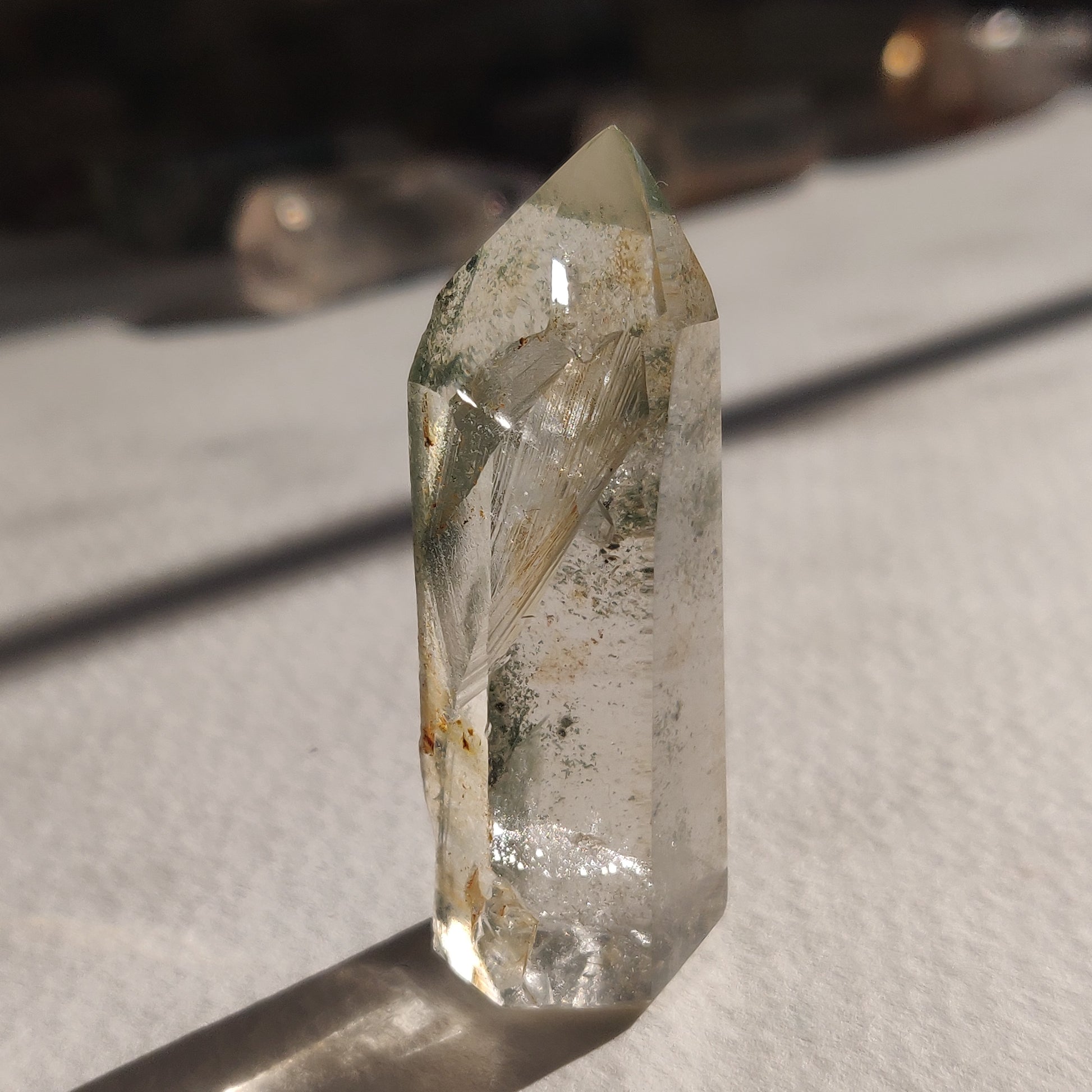 Garden Quartz Point, Lodolite Point (#1G) - Simply Affinity