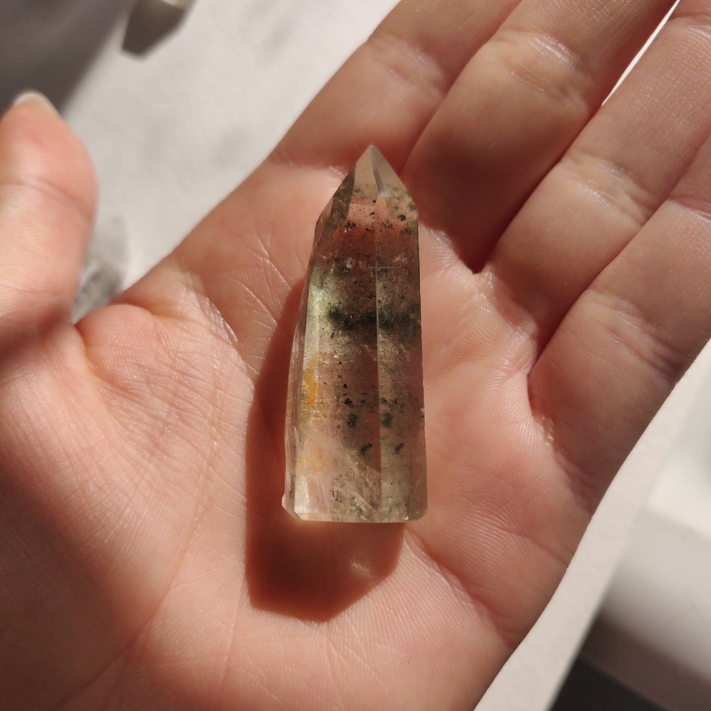 Garden Quartz Point, Lodolite Point (#1G) - Simply Affinity