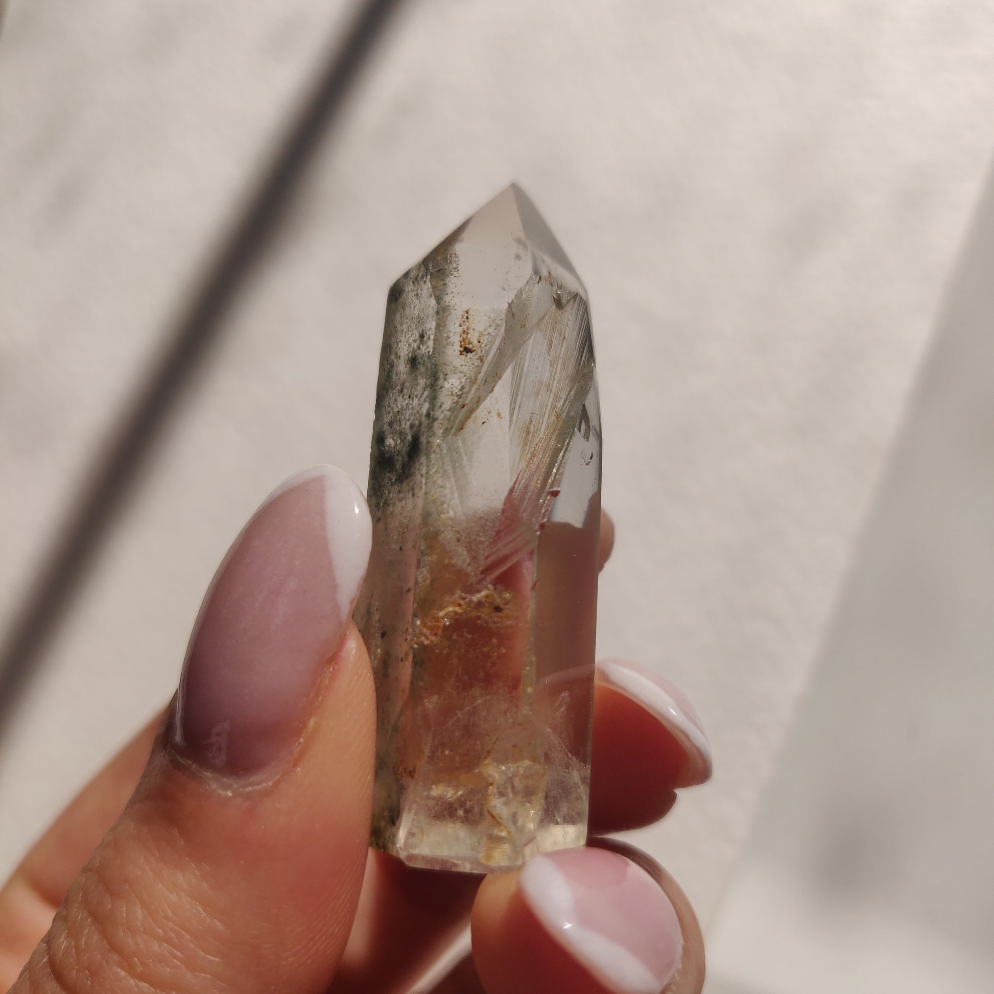 Garden Quartz Point, Lodolite Point (#1G) - Simply Affinity