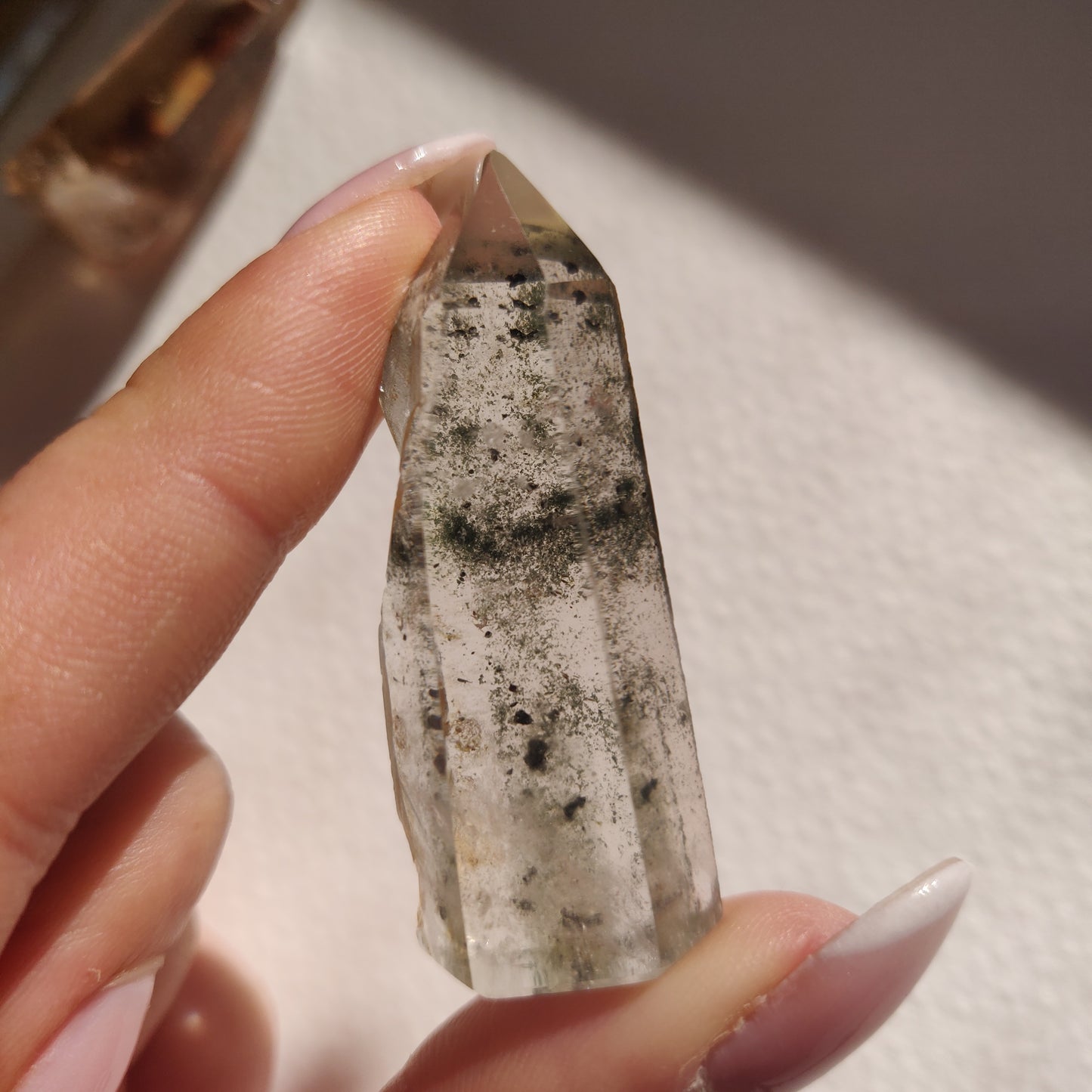 Garden Quartz Point, Lodolite Point (#1G) - Simply Affinity