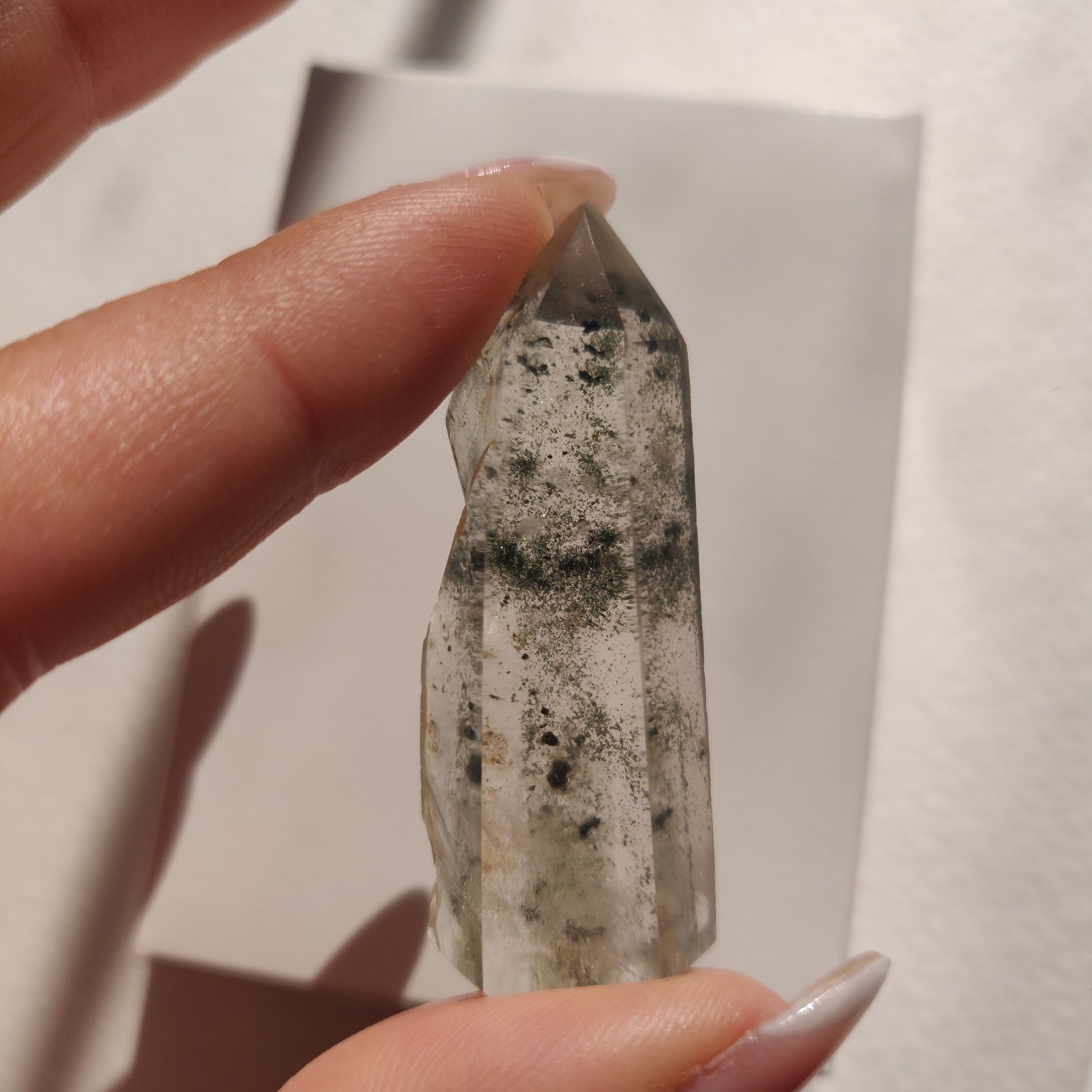 Garden Quartz Point, Lodolite Point (#1G) - Simply Affinity