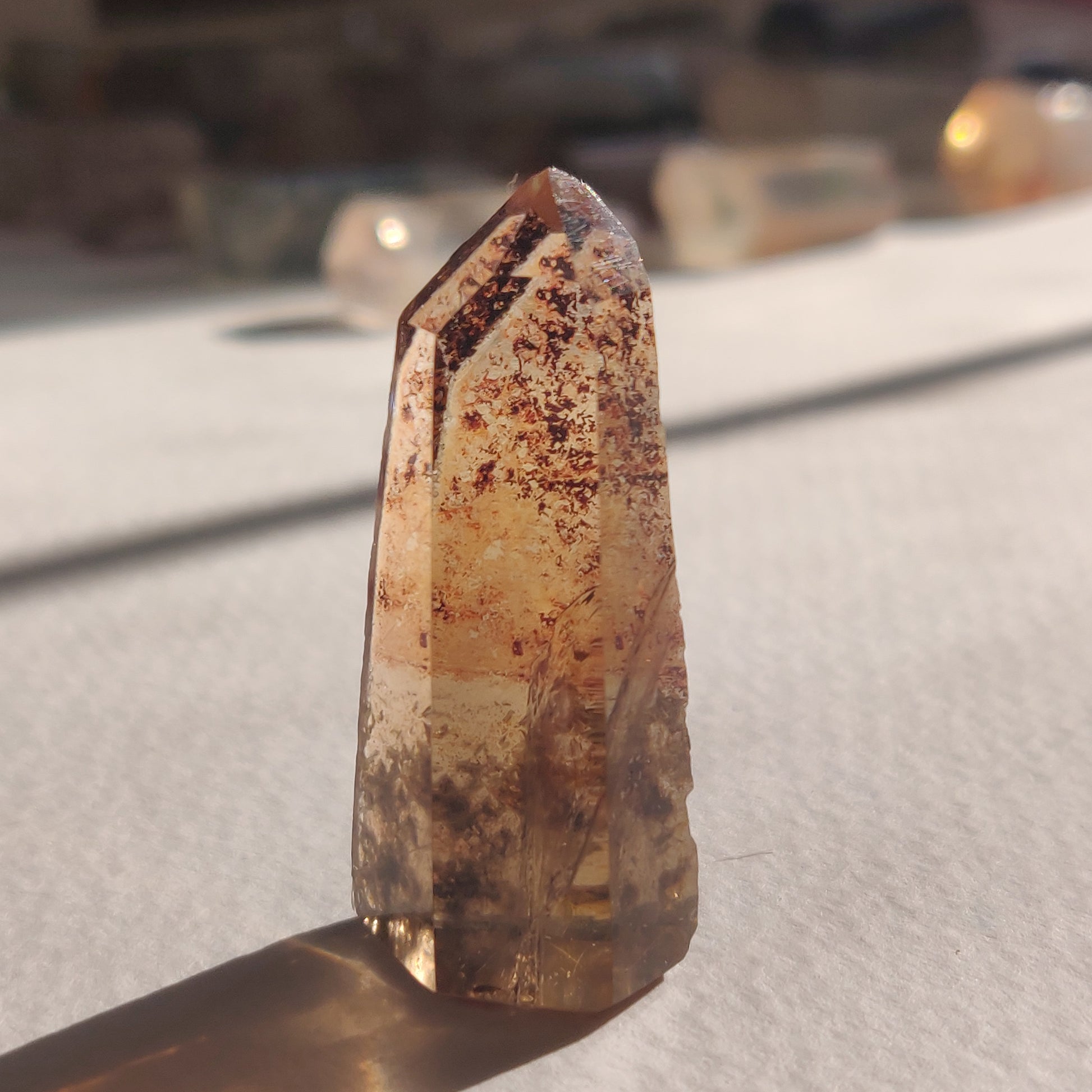 Smoky Garden Quartz Point, Lodolite Point (#3G) - Simply Affinity